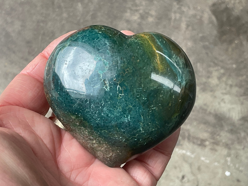 234g Ocean Jasper Heart 3B