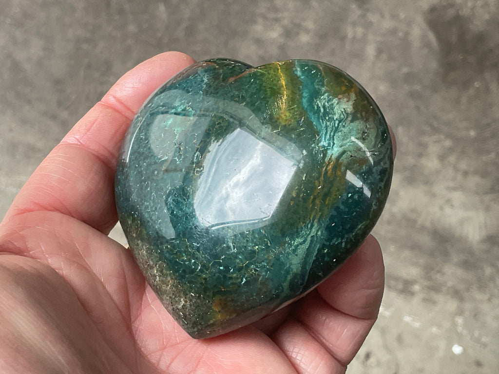 234g Ocean Jasper Heart 3B