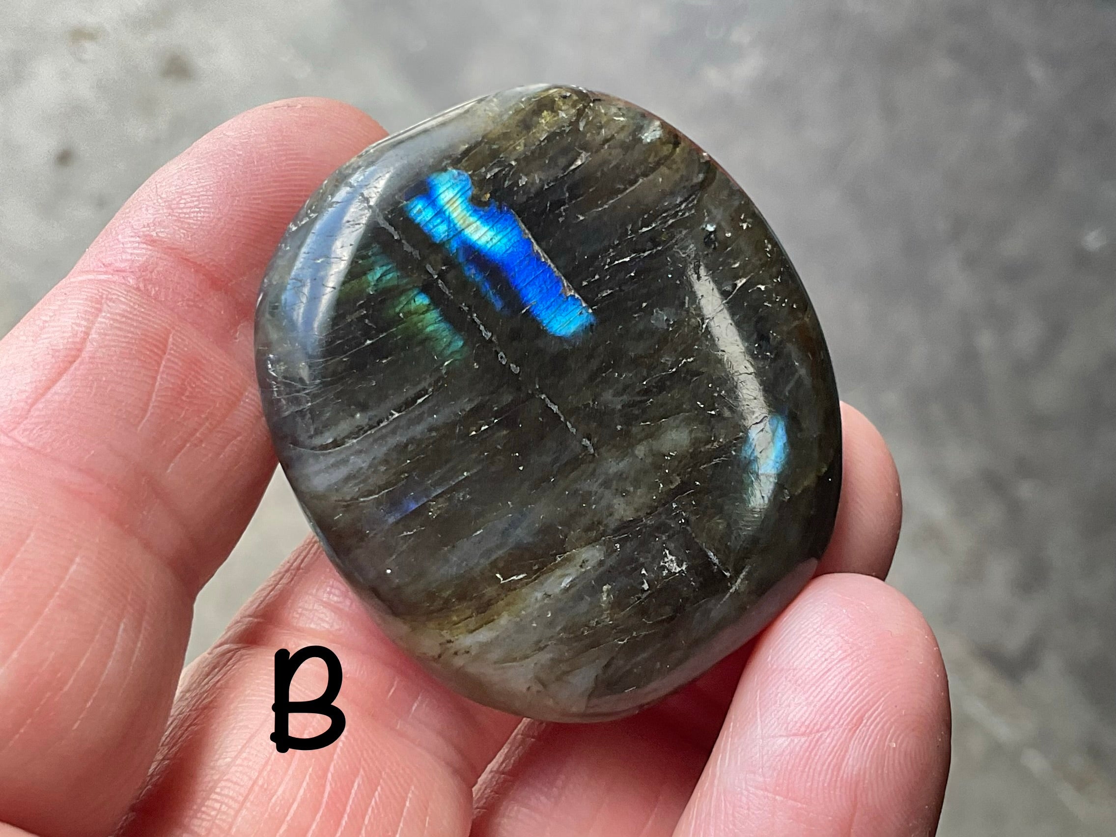 Labradorite Small Palmstone Group 4