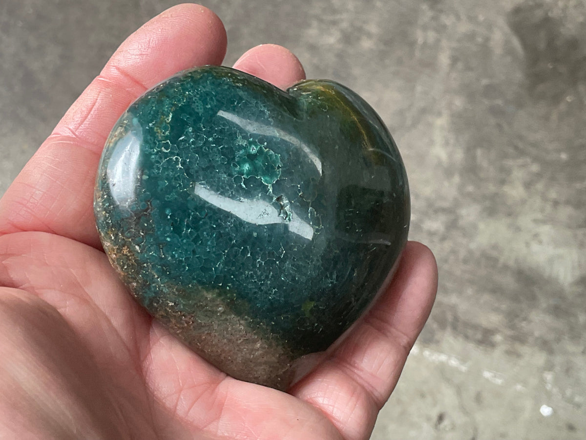 234g Ocean Jasper Heart 3B