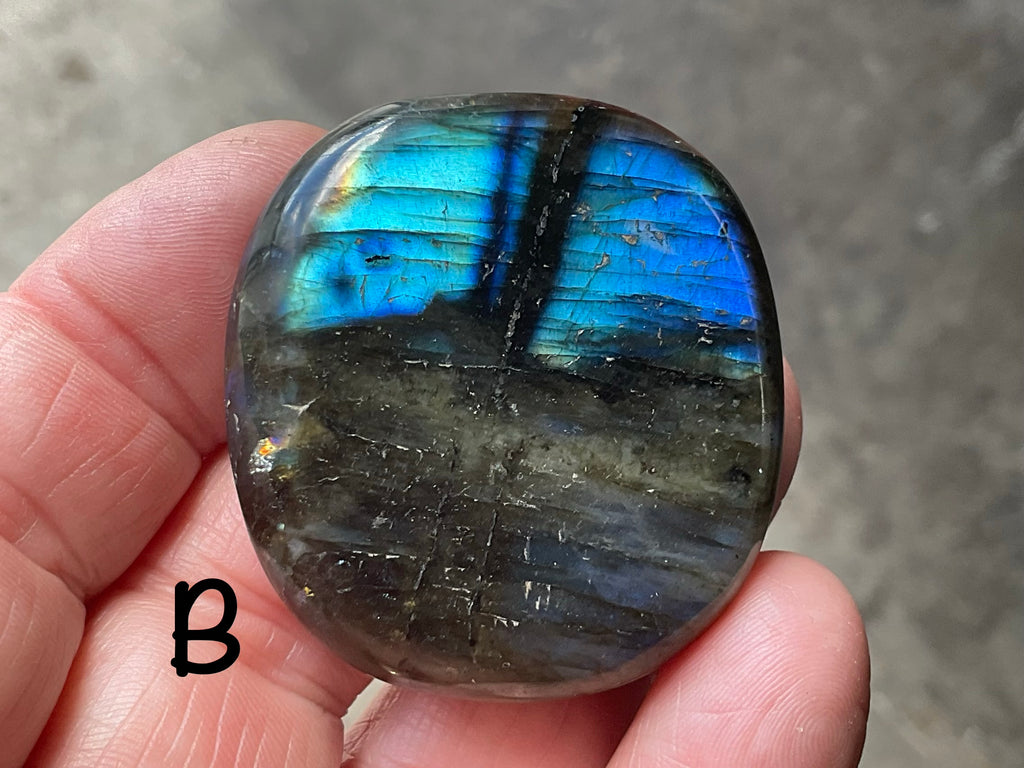 Labradorite Small Palmstone Group 4