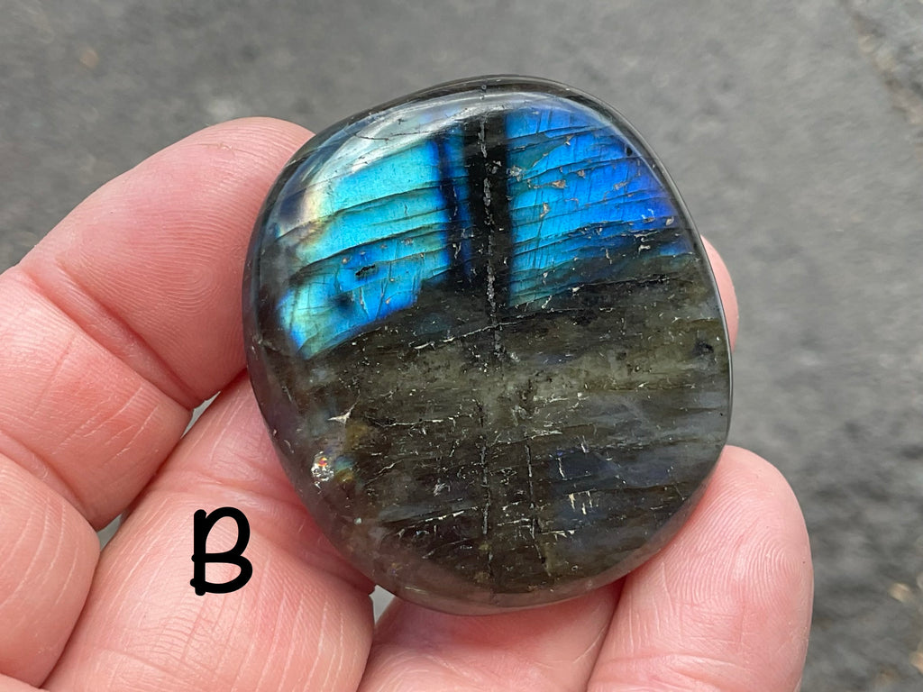 Labradorite Small Palmstone Group 4