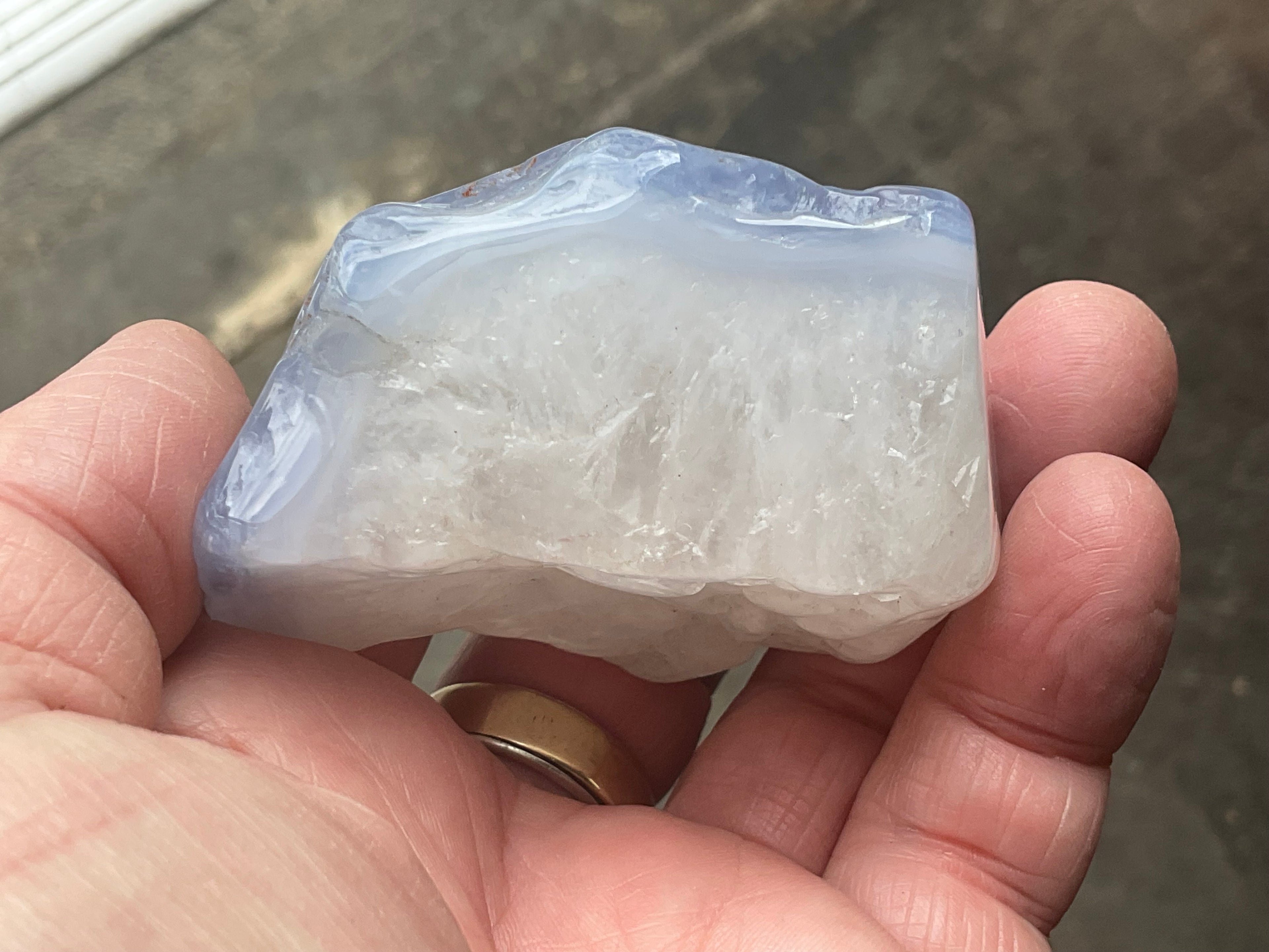164g Blue Chalcedony Freeform 2A