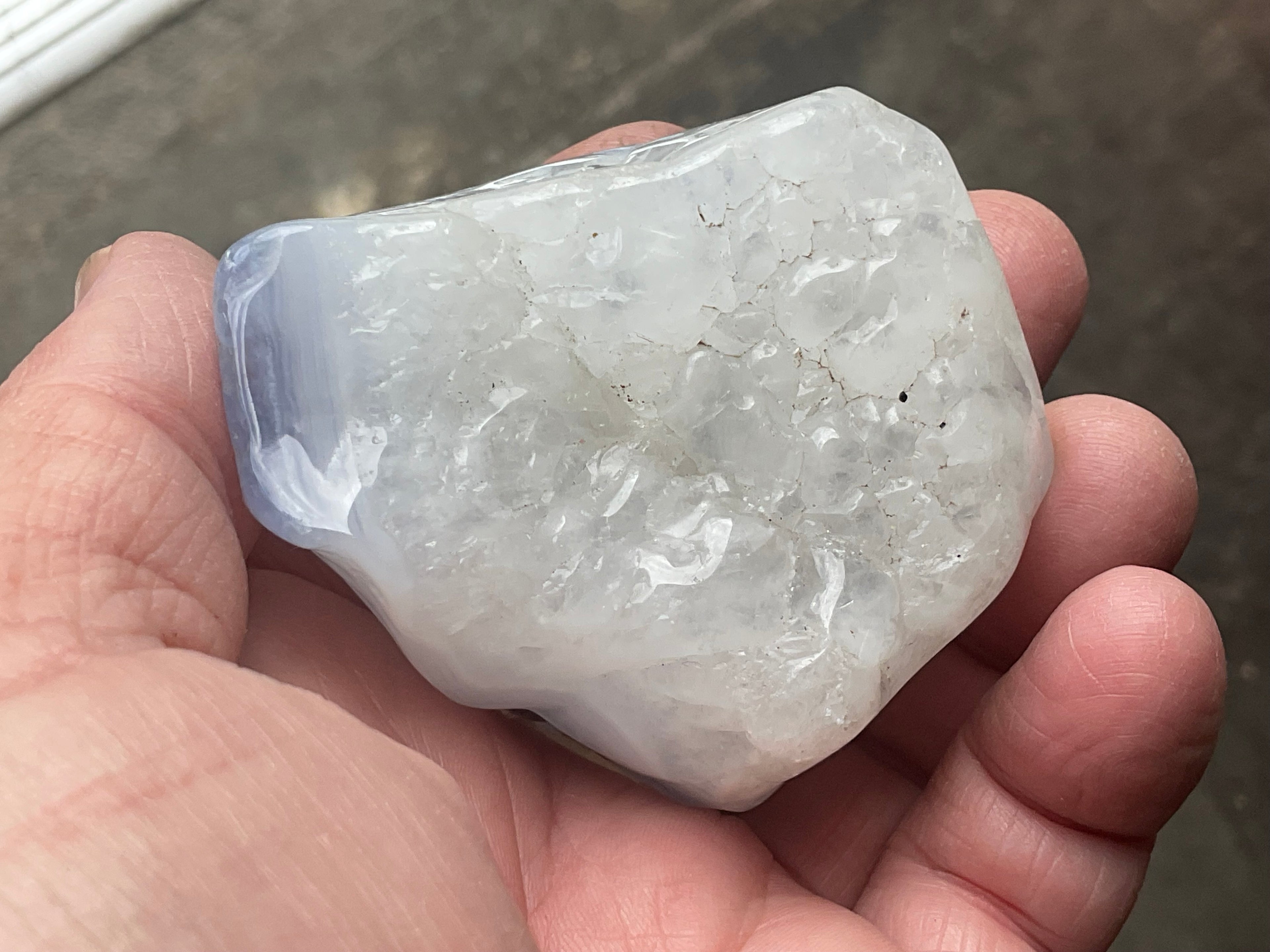 164g Blue Chalcedony Freeform 2A