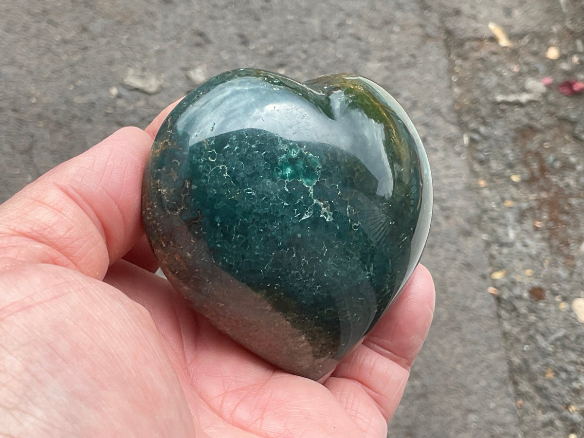 234g Ocean Jasper Heart 3B