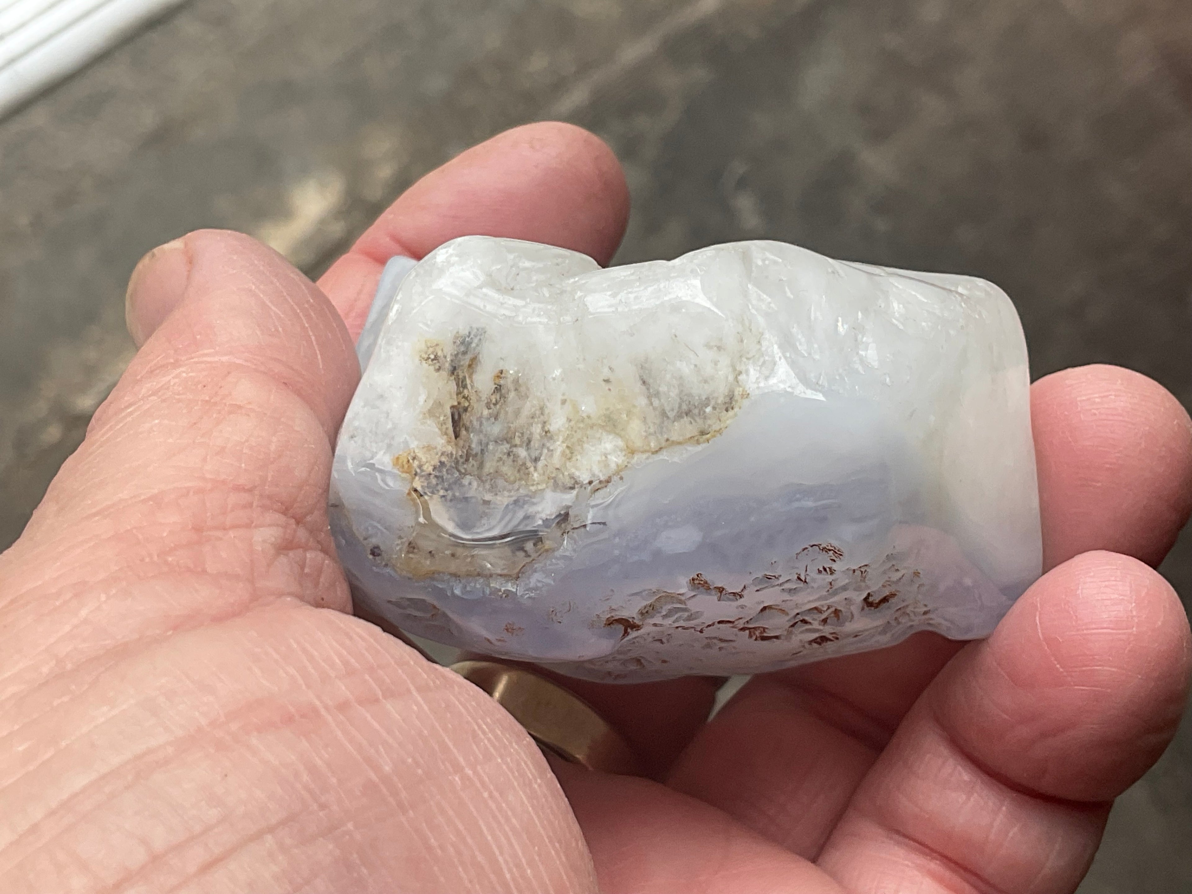 164g Blue Chalcedony Freeform 2A