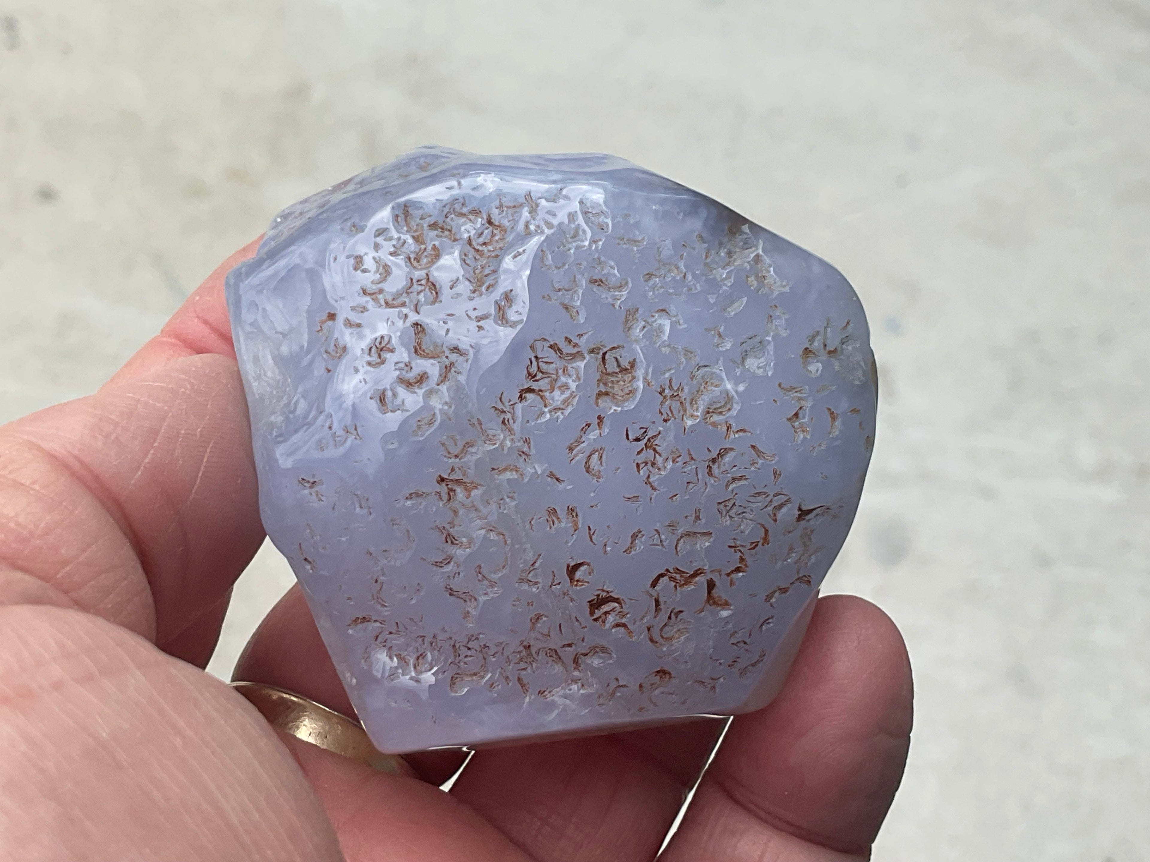 164g Blue Chalcedony Freeform 2A