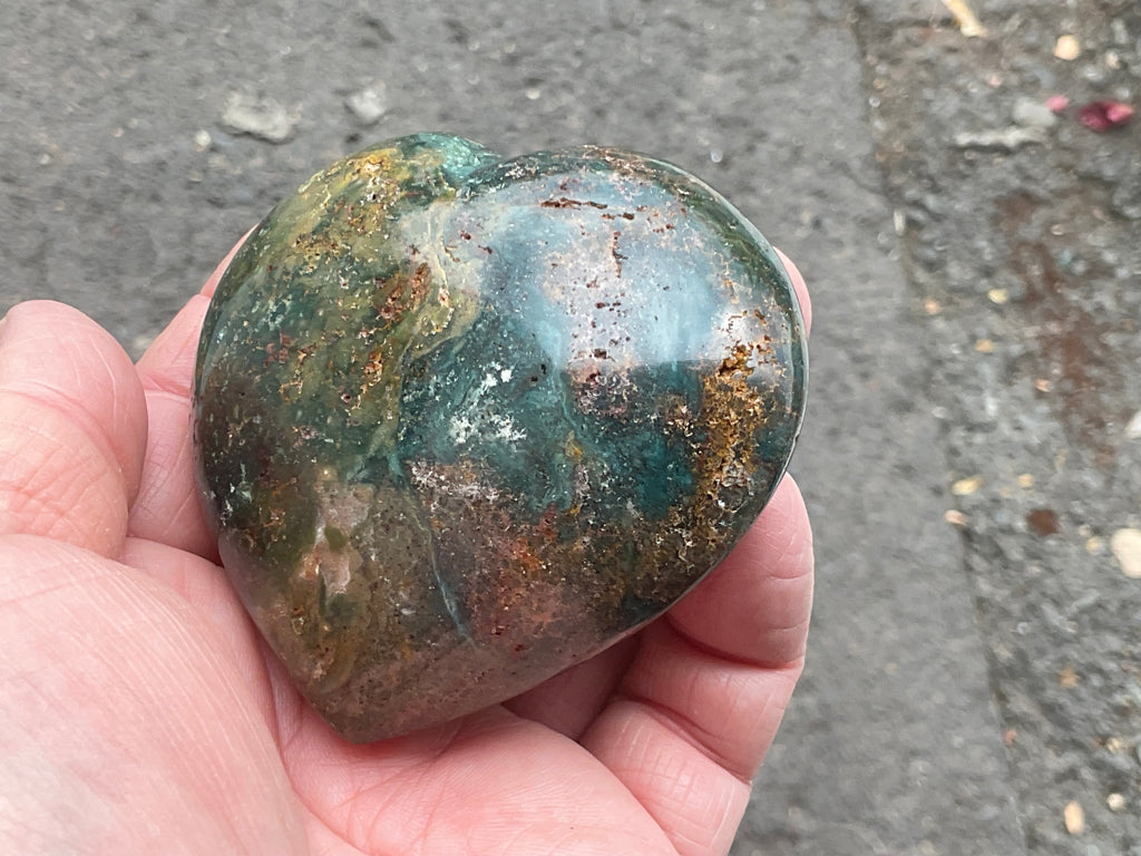 234g Ocean Jasper Heart 3B