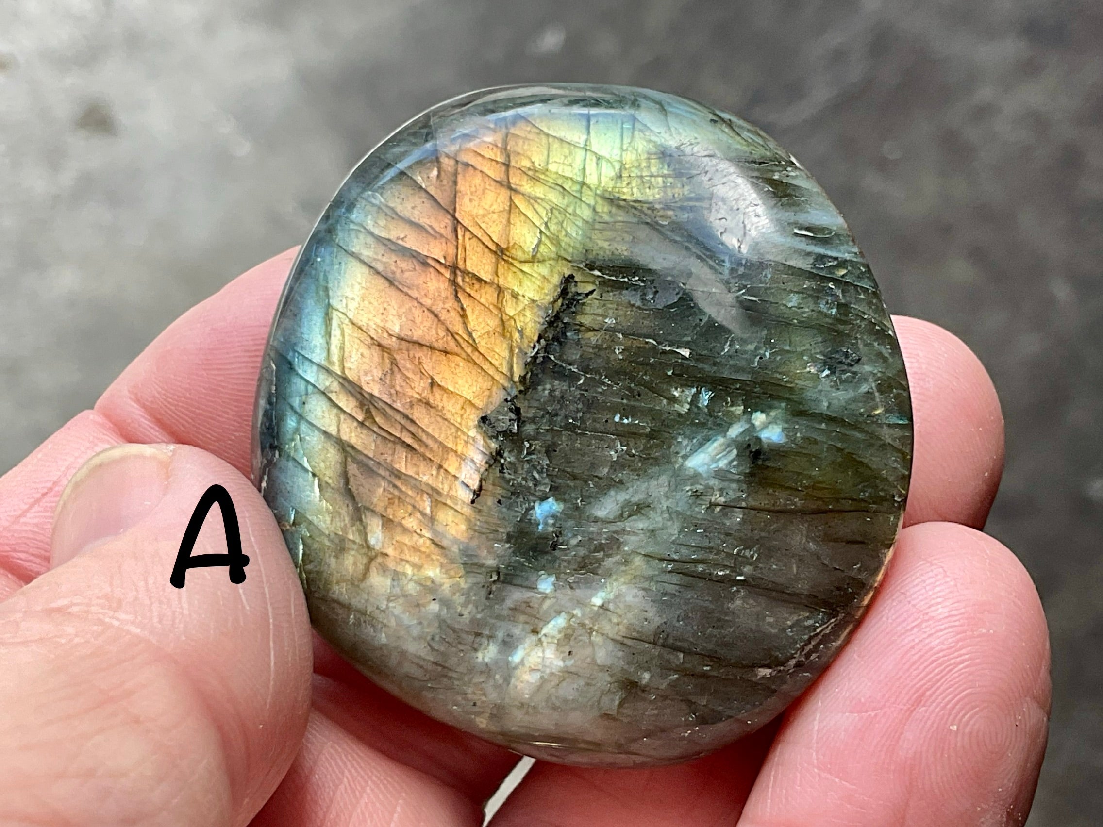 Labradorite Small Palmstone Group 5