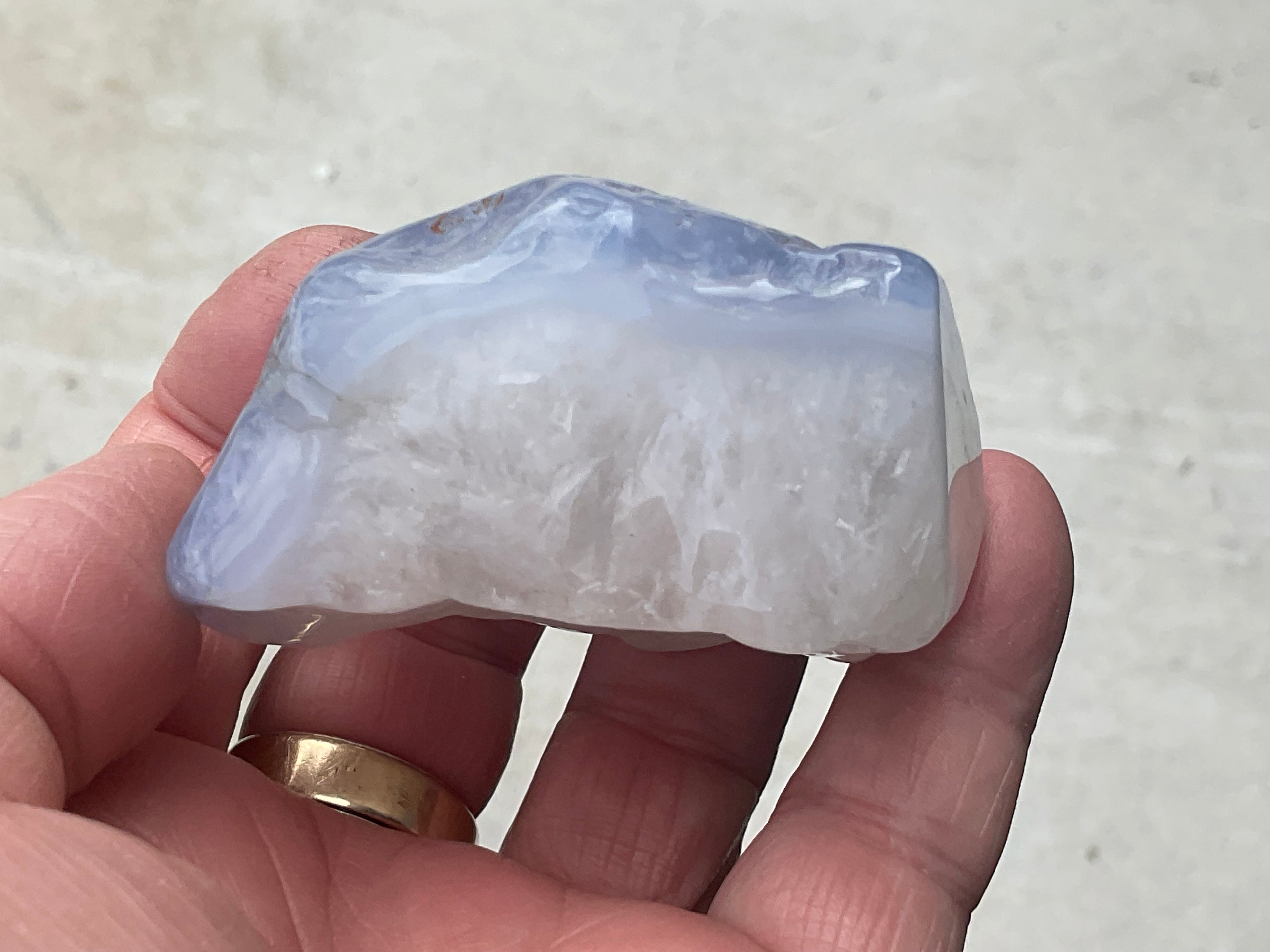 164g Blue Chalcedony Freeform 2A