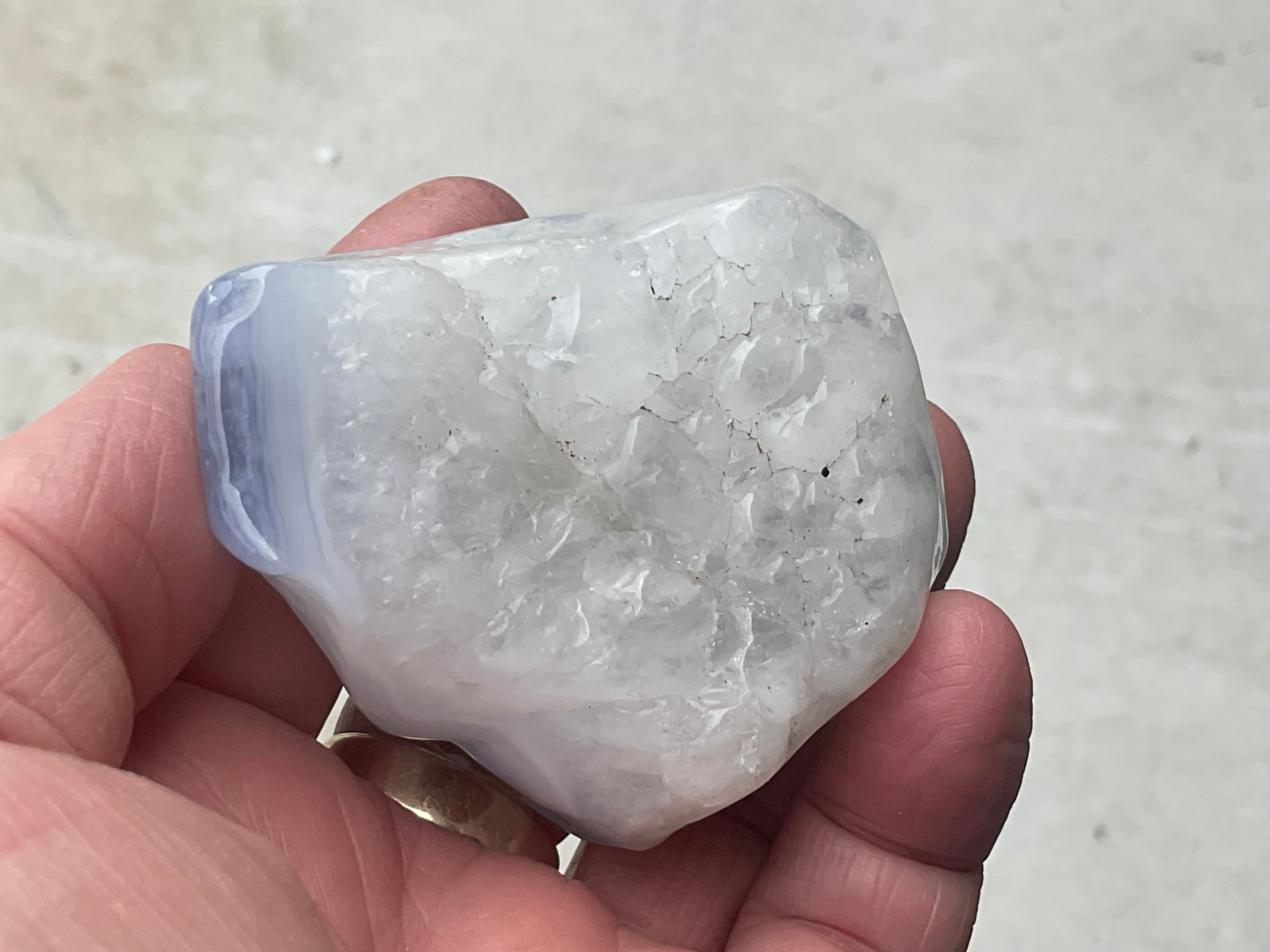 164g Blue Chalcedony Freeform 2A