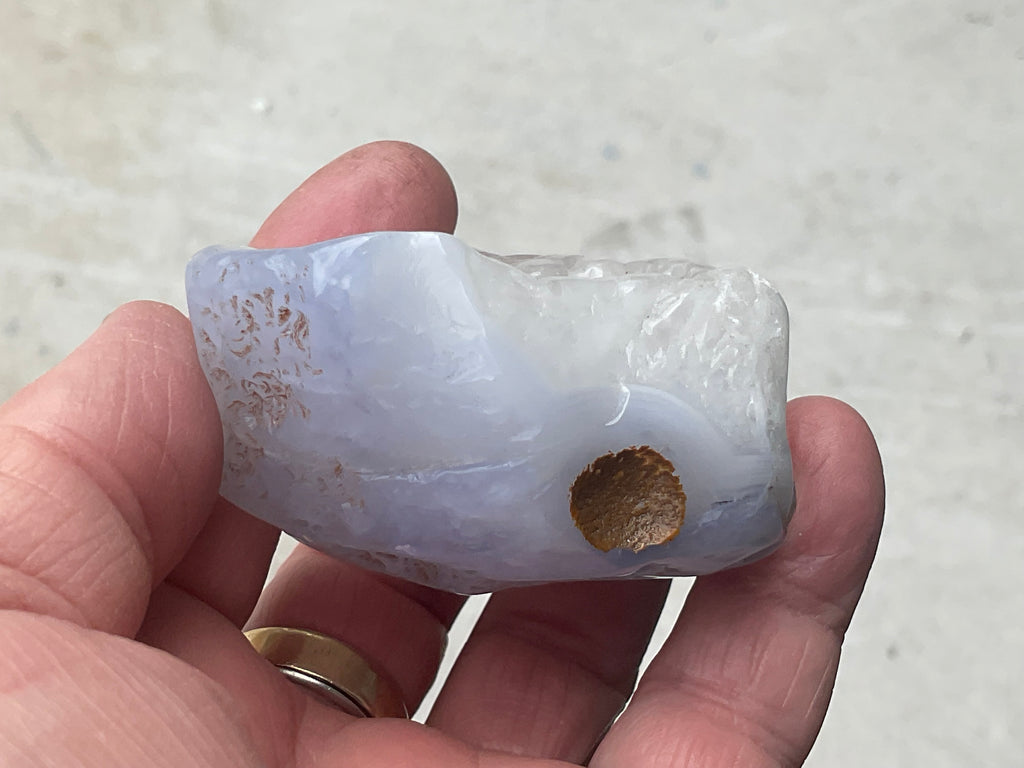 164g Blue Chalcedony Freeform 2A