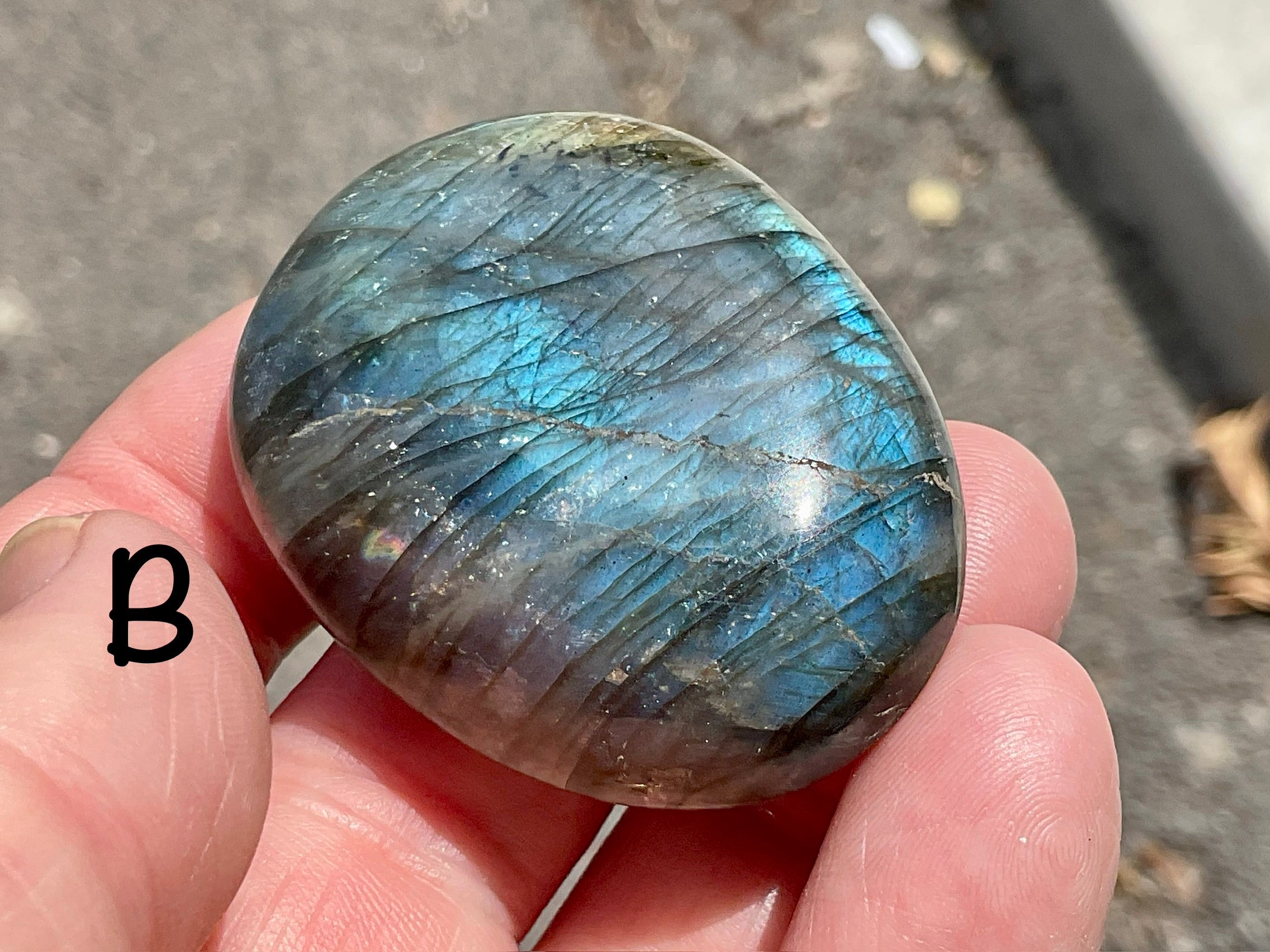 Labradorite Small Palmstone Group 5