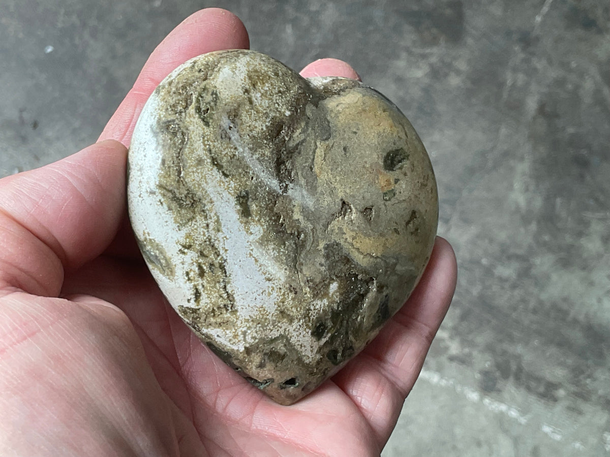 197g Ocean Jasper Heart 4A