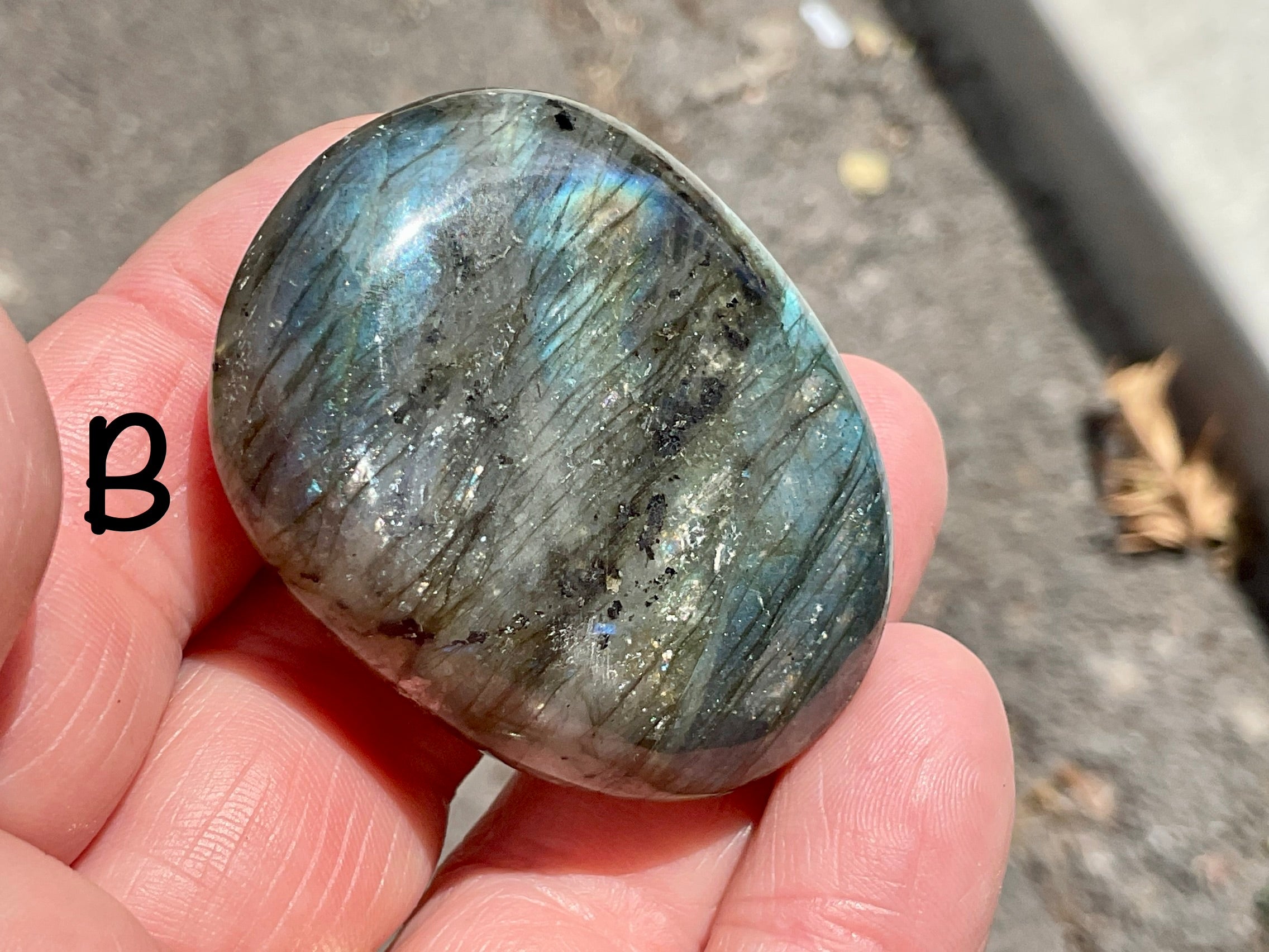 Labradorite Small Palmstone Group 5