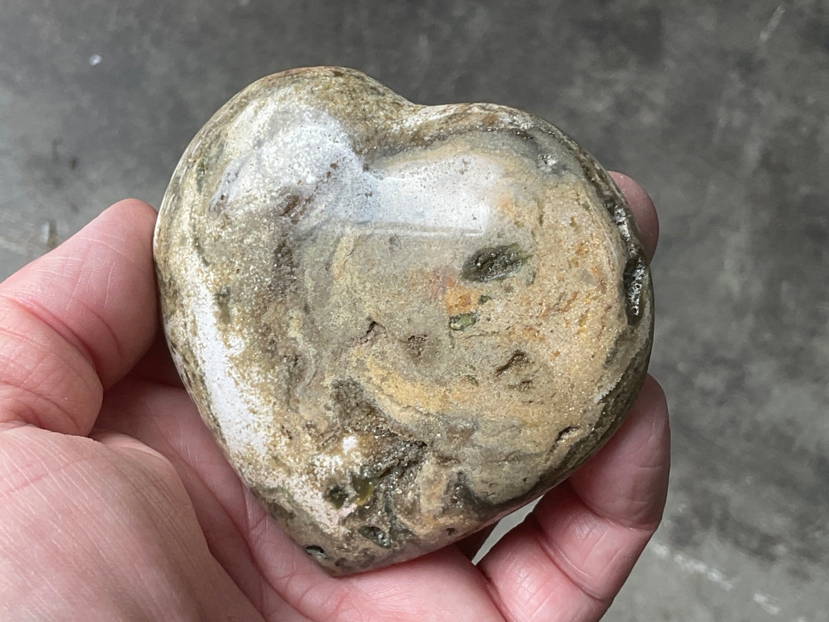 197g Ocean Jasper Heart 4A