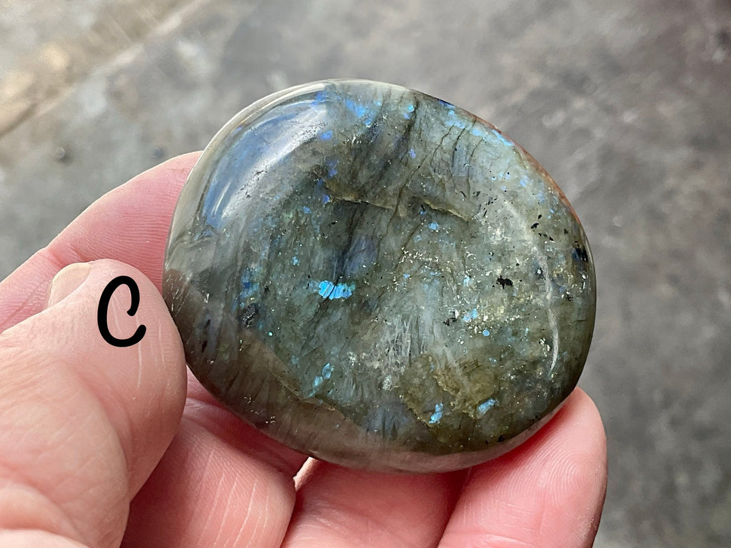 Labradorite Small Palmstone Group 5