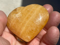 76g “Orange Fire” Calcite Heart 5B