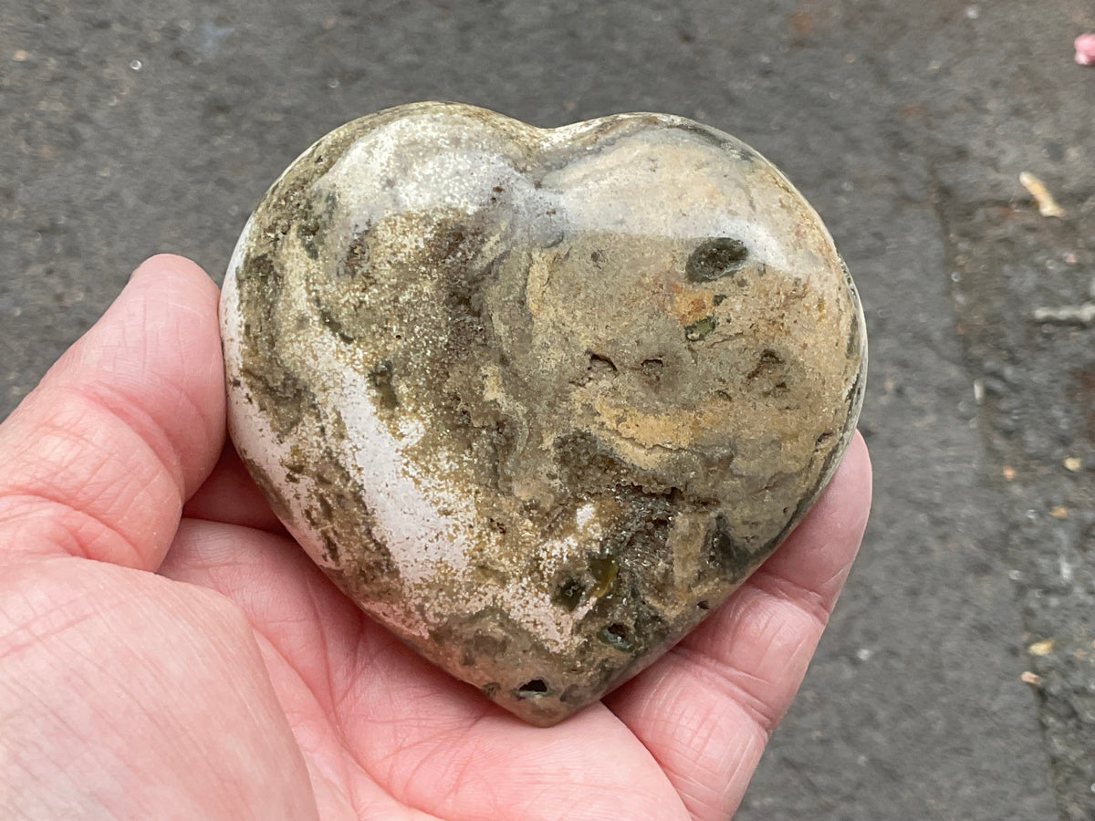 197g Ocean Jasper Heart 4A