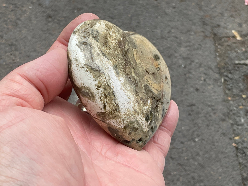 197g Ocean Jasper Heart 4A
