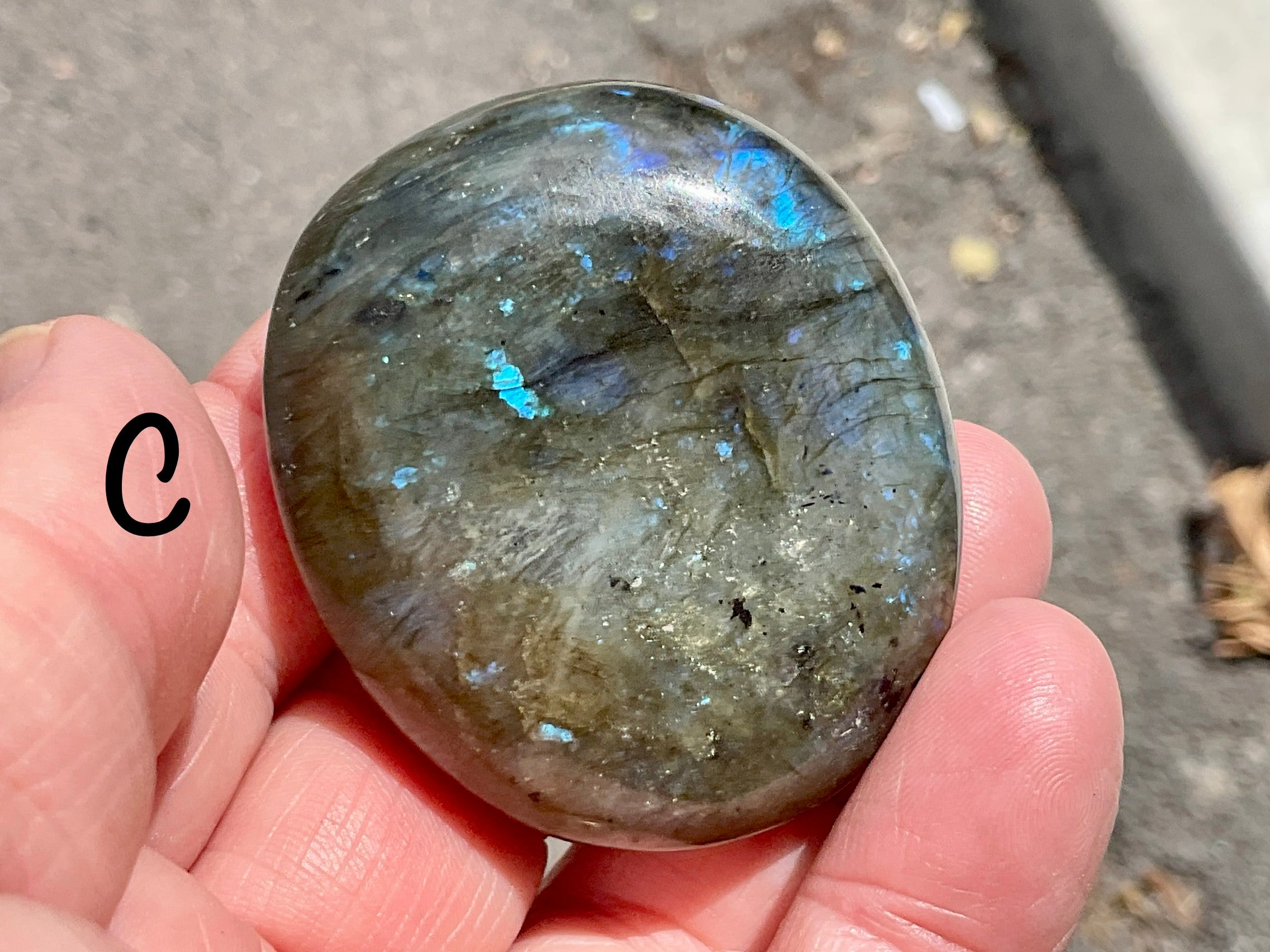 Labradorite Small Palmstone Group 5