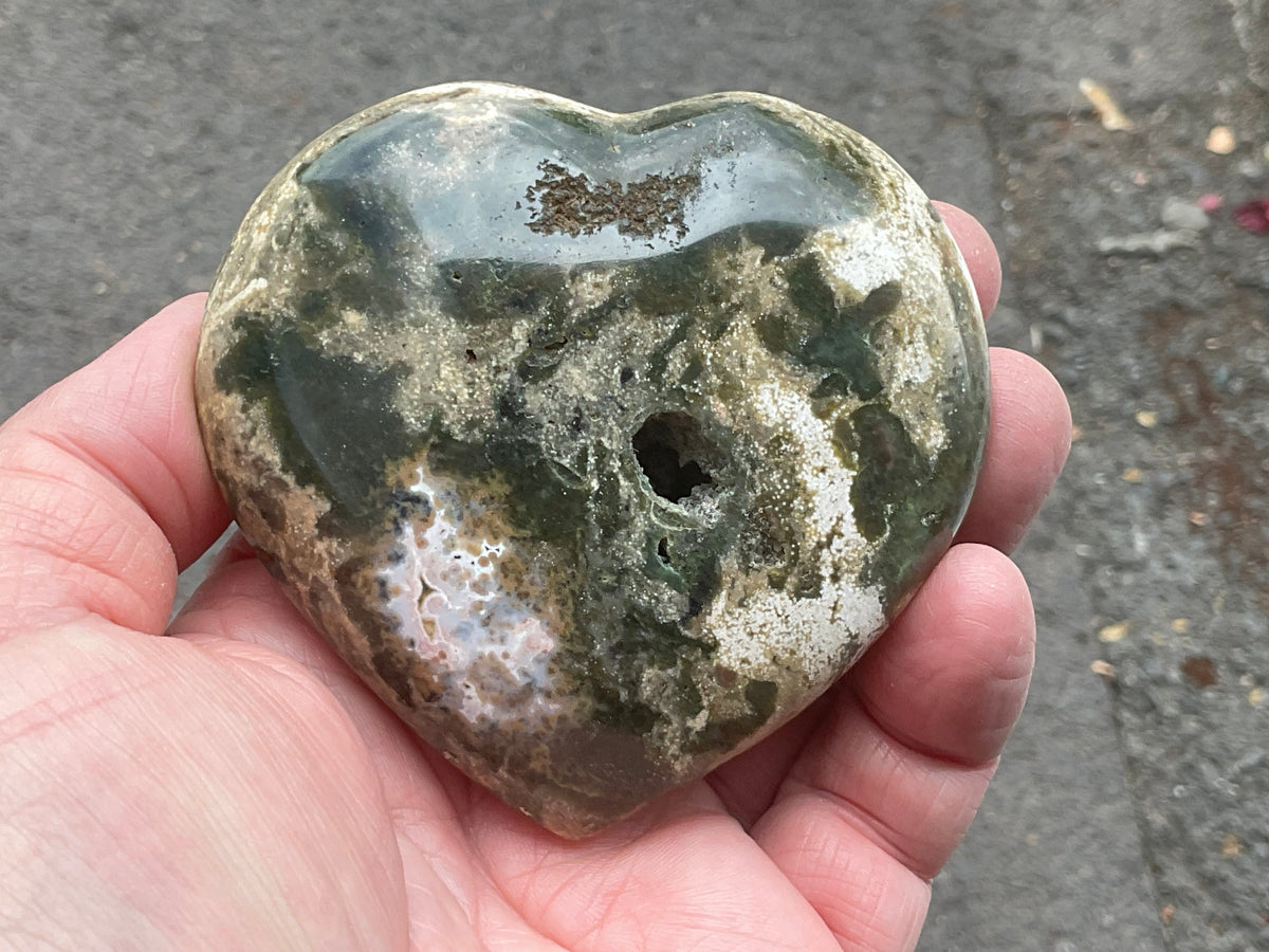 197g Ocean Jasper Heart 4A