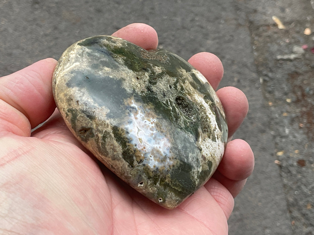 197g Ocean Jasper Heart 4A