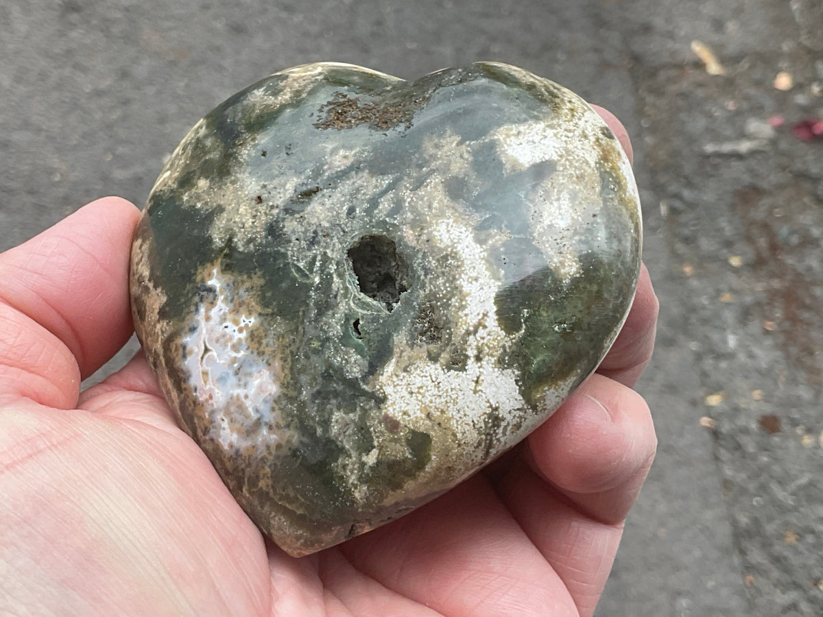 197g Ocean Jasper Heart 4A