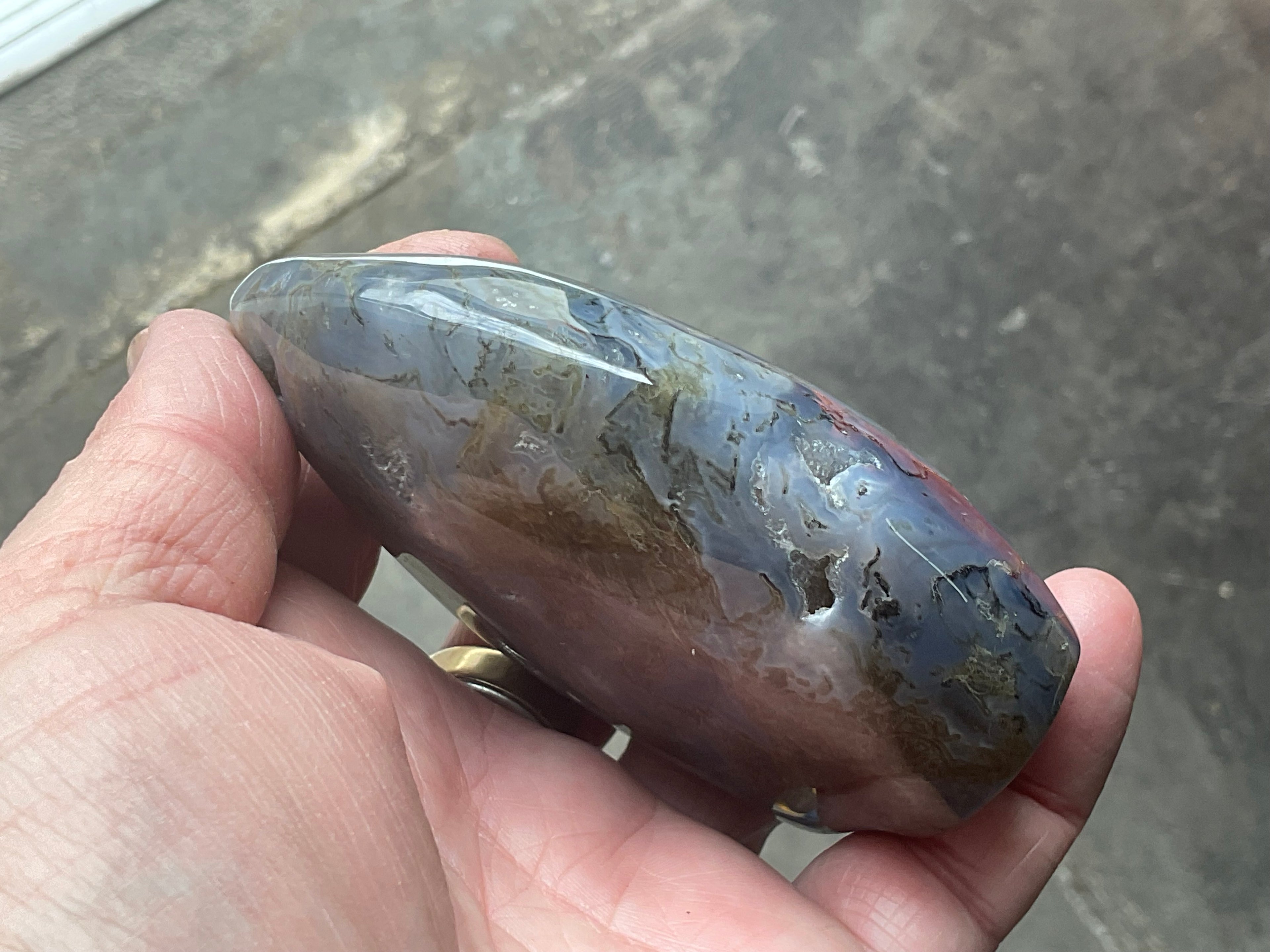 309g Moss Agate Freeform 1A