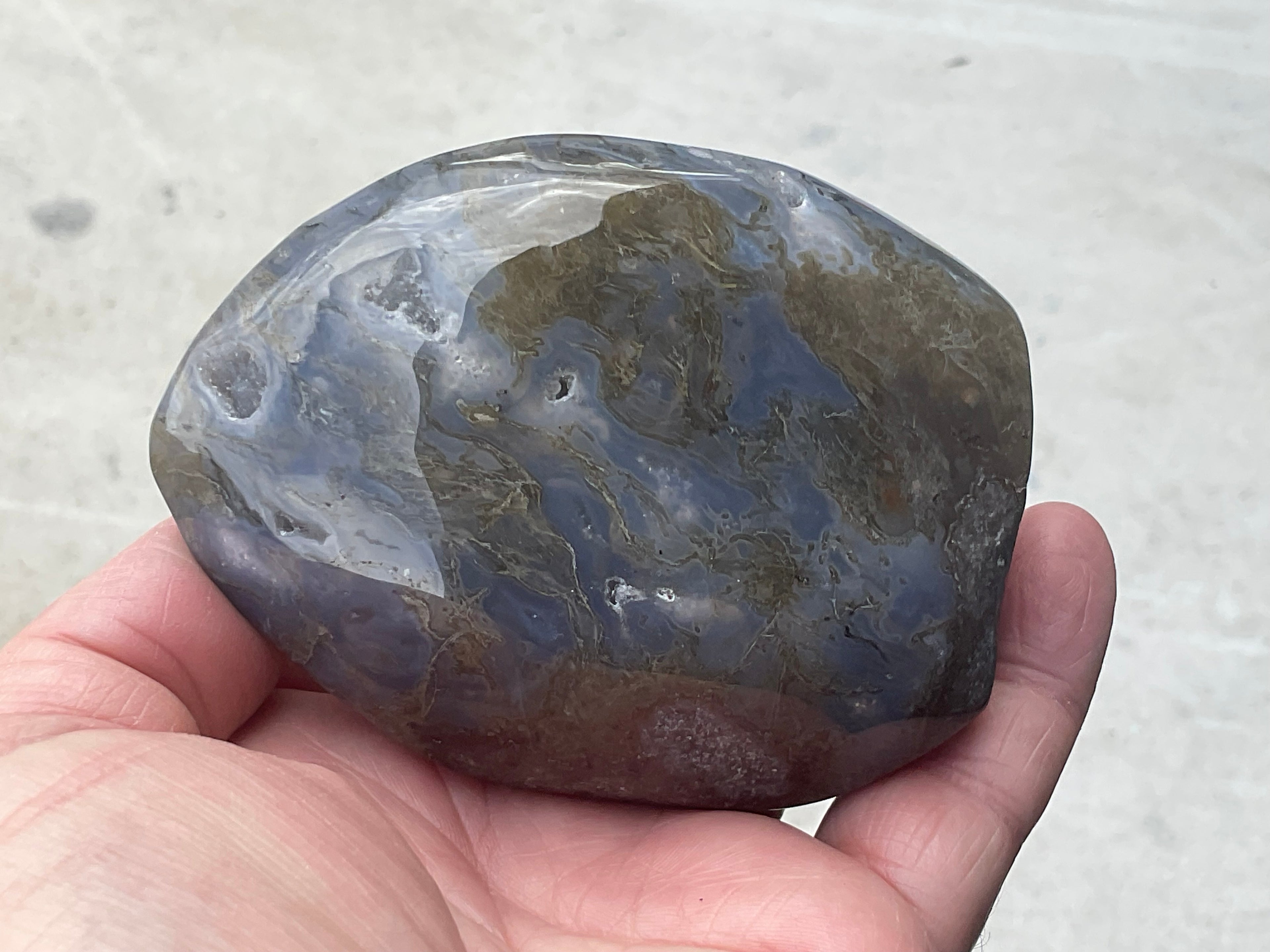 309g Moss Agate Freeform 1A