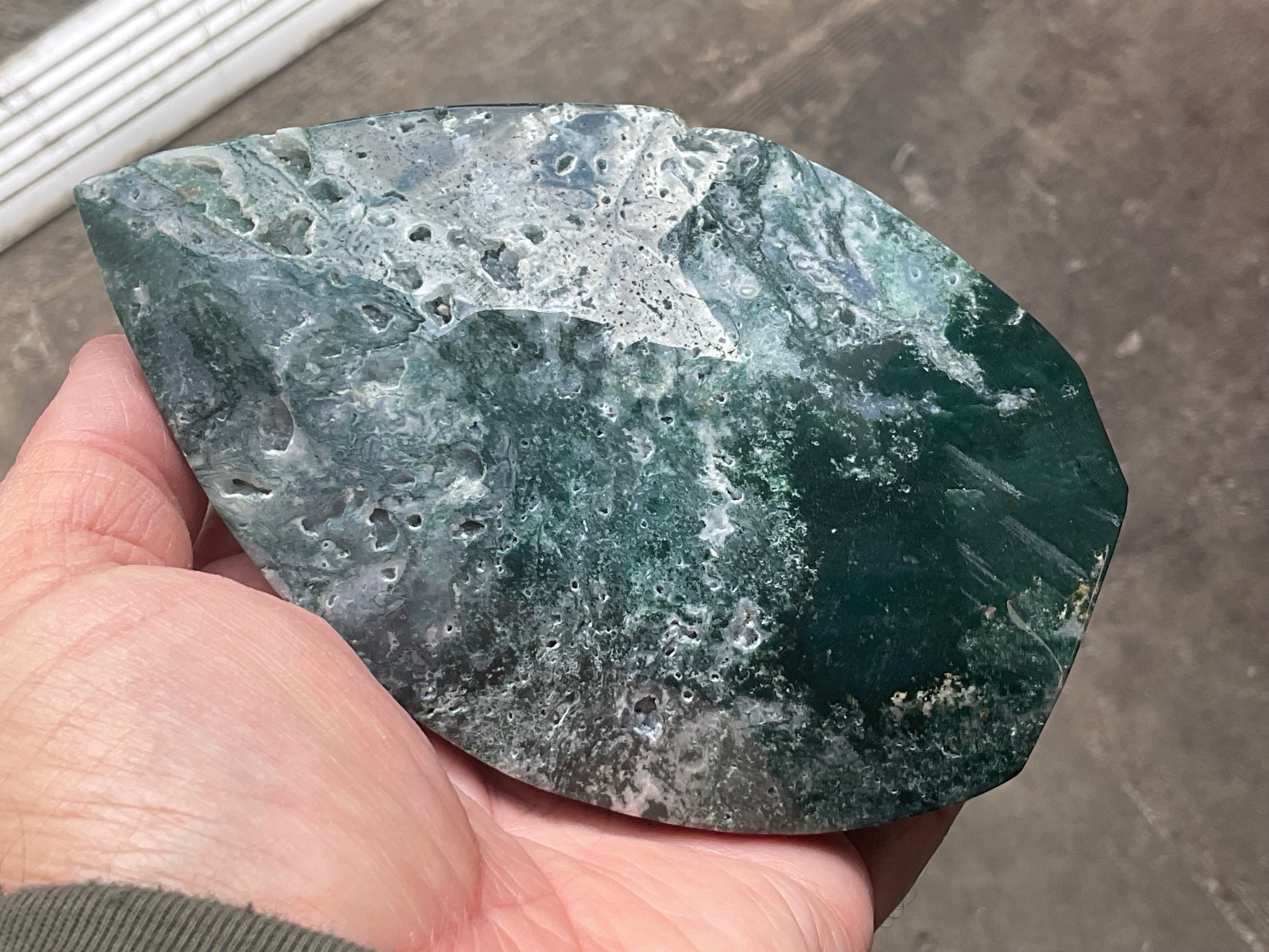 396g Moss Agate Freeform 2C