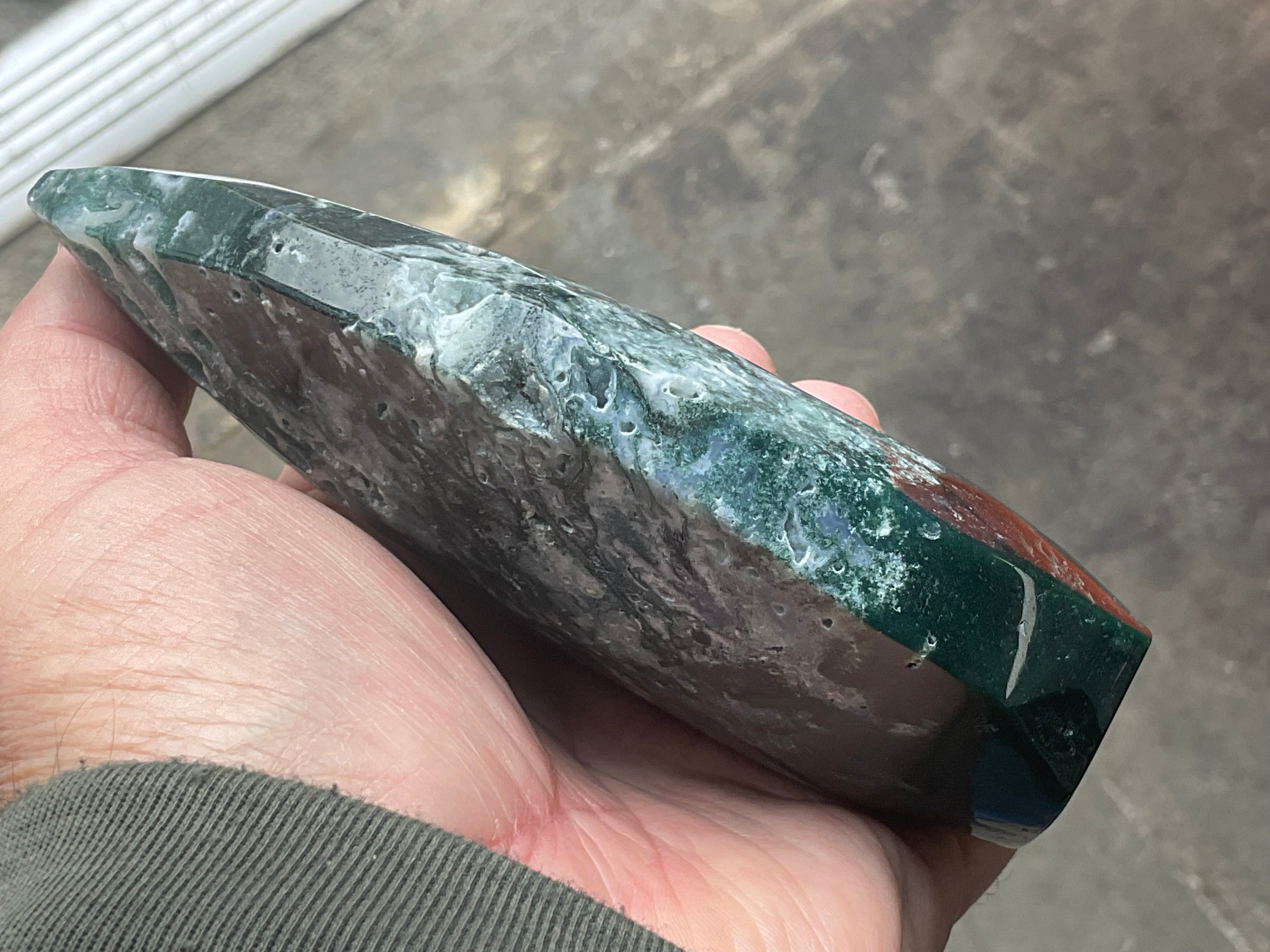 396g Moss Agate Freeform 2C