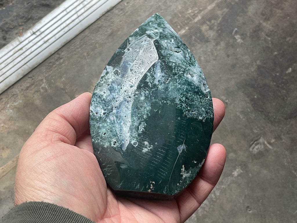 396g Moss Agate Freeform 2C