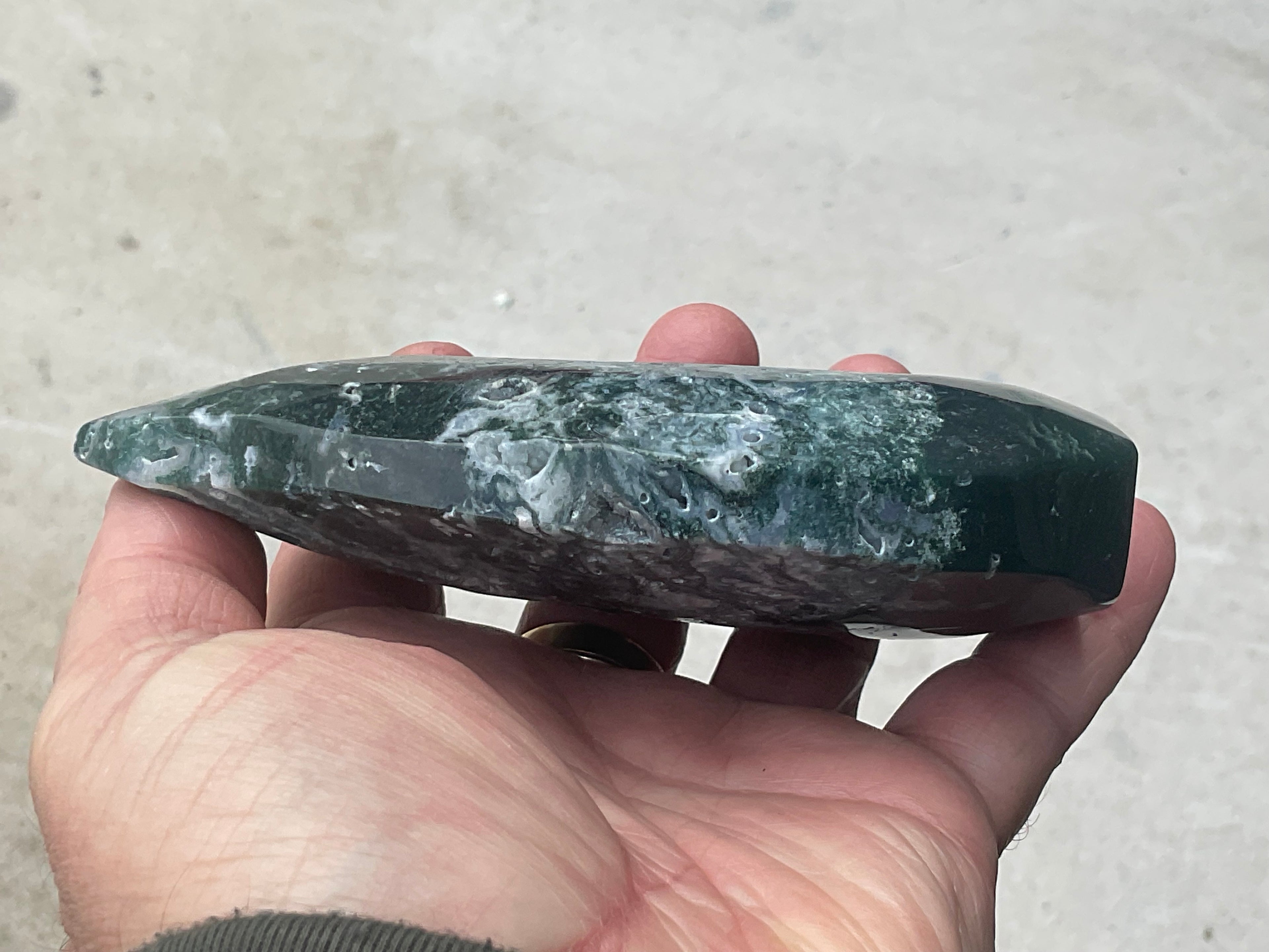 396g Moss Agate Freeform 2C