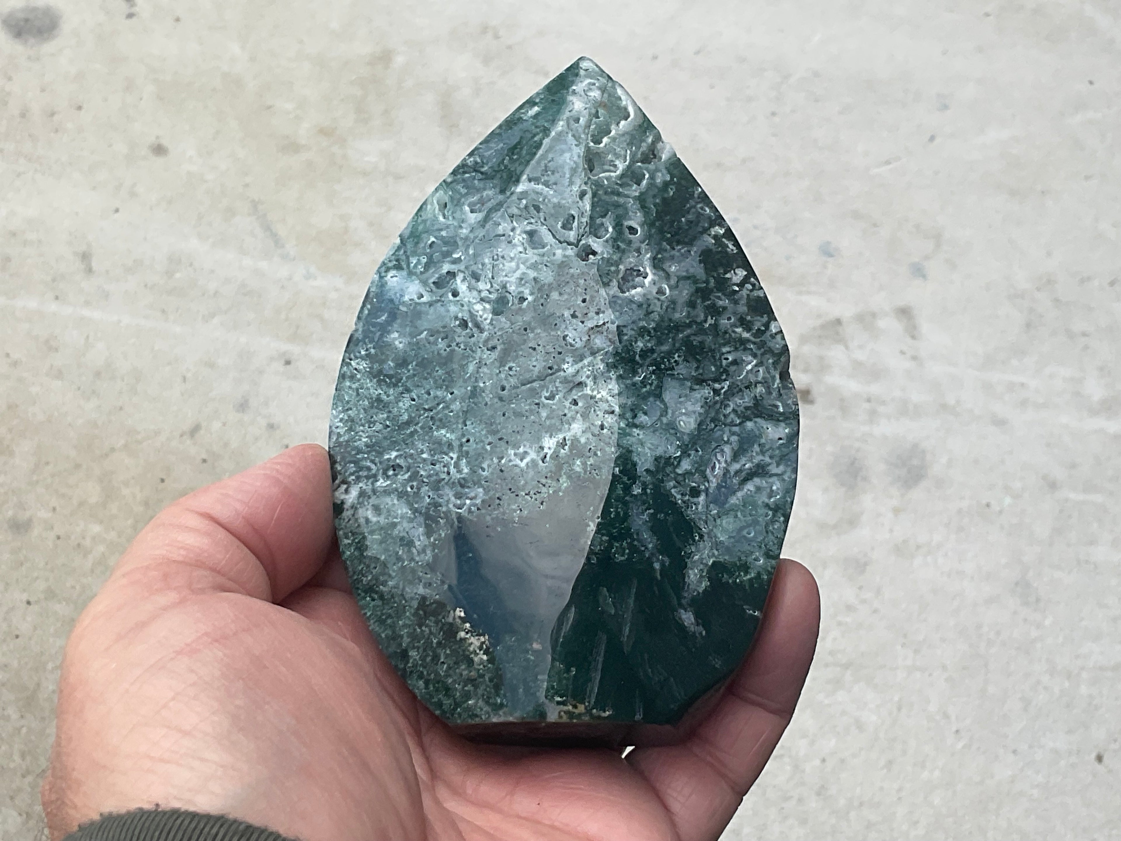 396g Moss Agate Freeform 2C