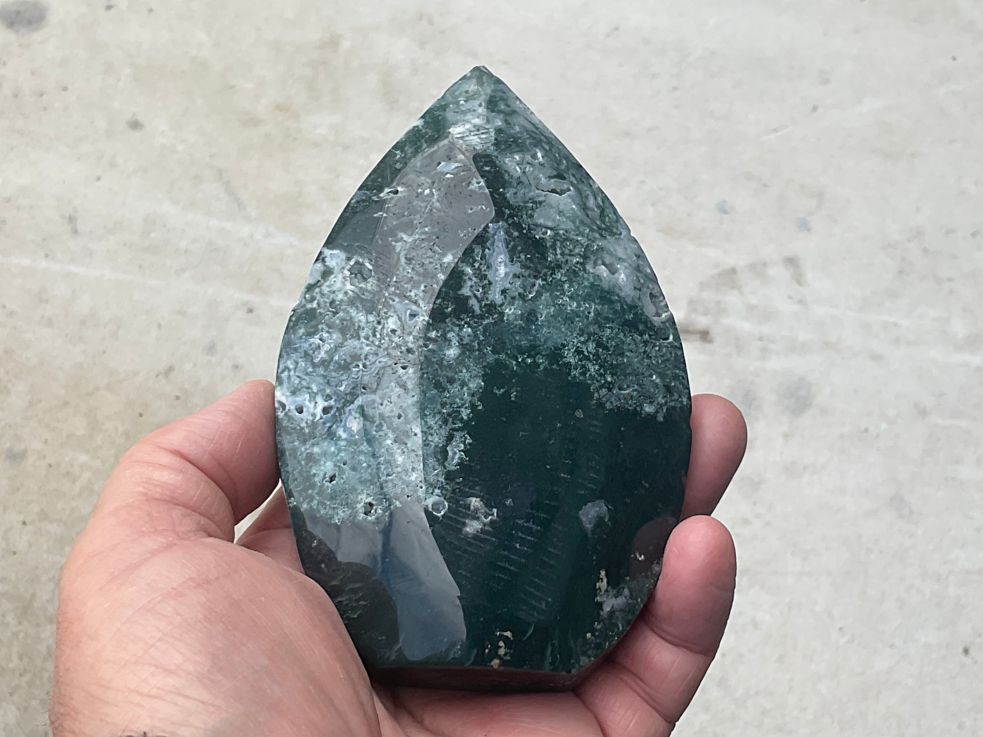396g Moss Agate Freeform 2C