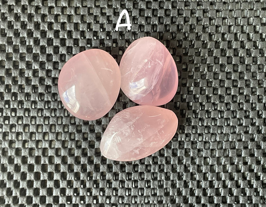 Lavender Rose Quartz Tumbled Stones Group A