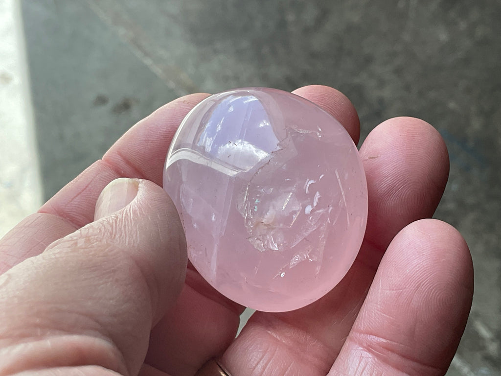 Lavender Rose Quartz Tumbled Stones Group A