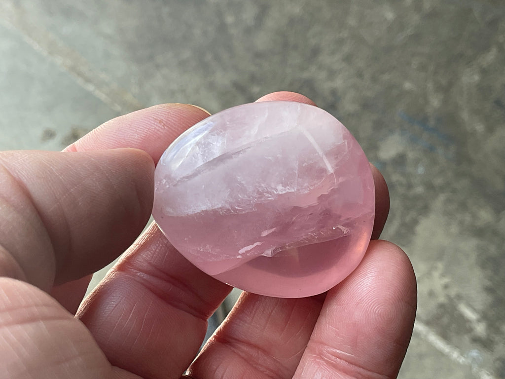 Lavender Rose Quartz Tumbled Stones Group A