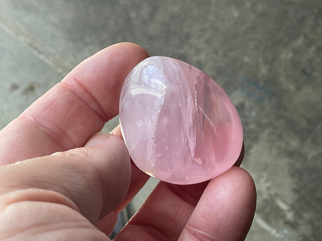 Lavender Rose Quartz Tumbled Stones Group A