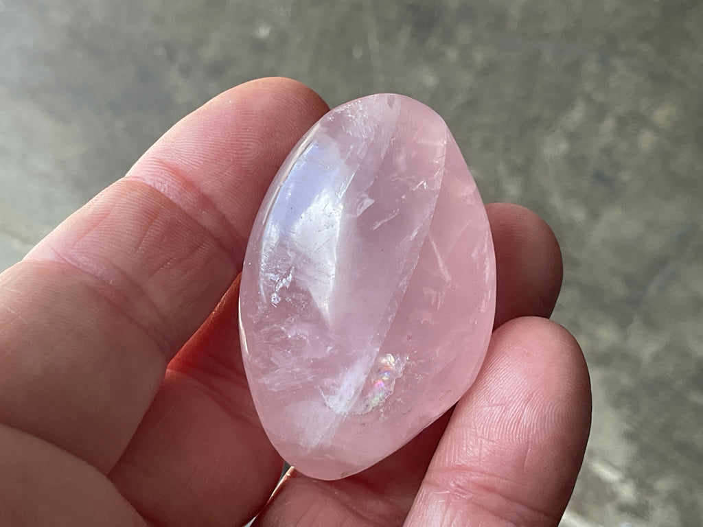 Lavender Rose Quartz Tumbled Stones Group A