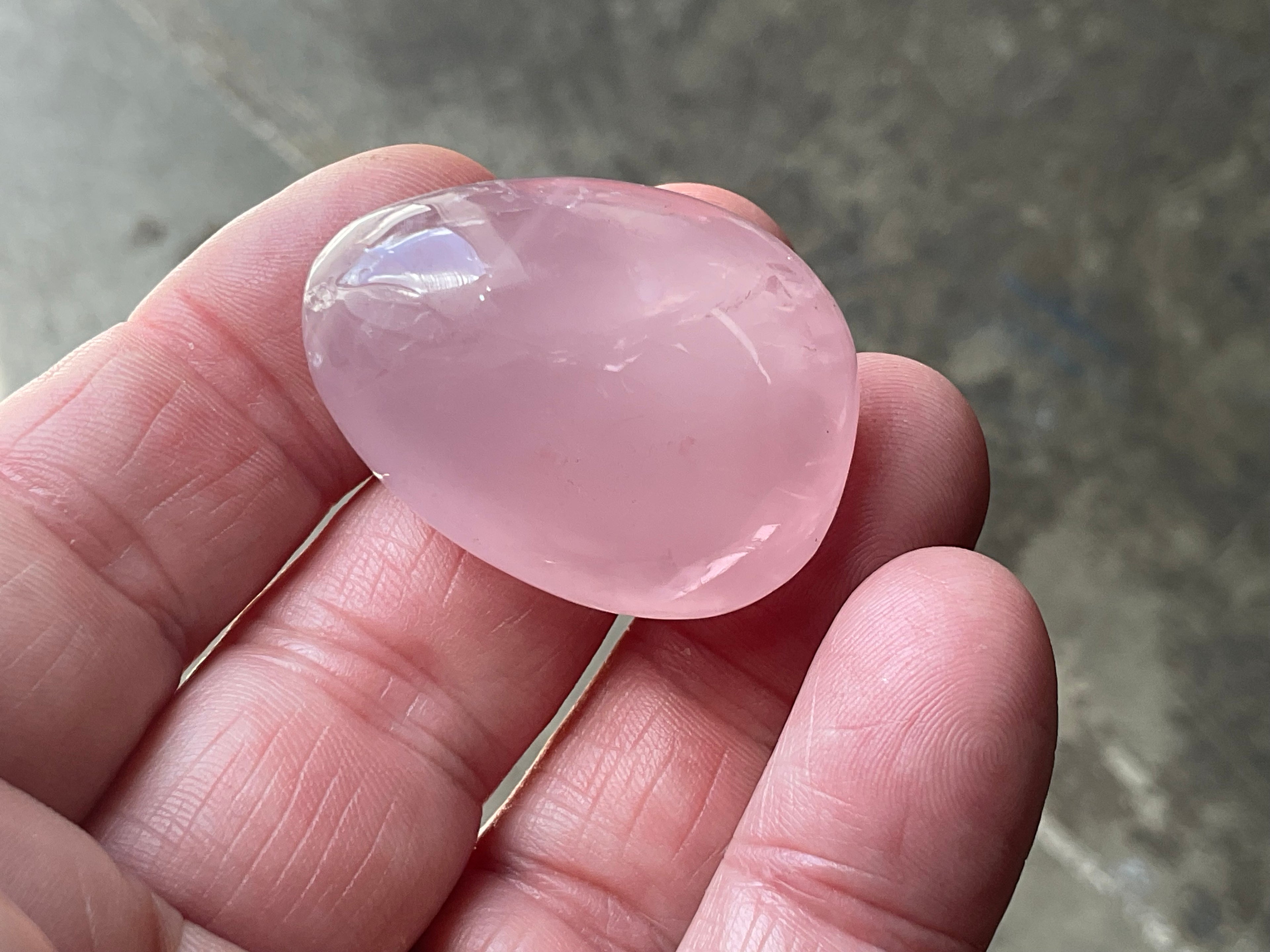 Lavender Rose Quartz Tumbled Stones Group B