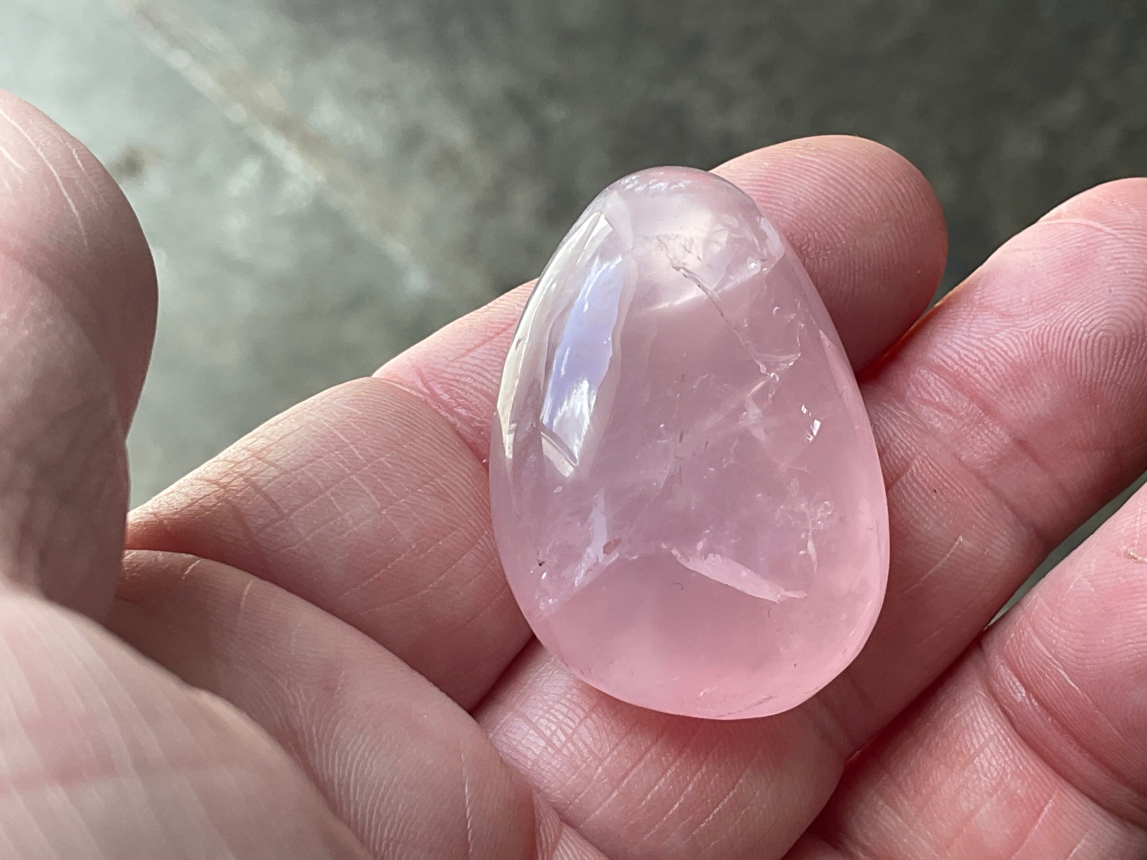 Lavender Rose Quartz Tumbled Stones Group B