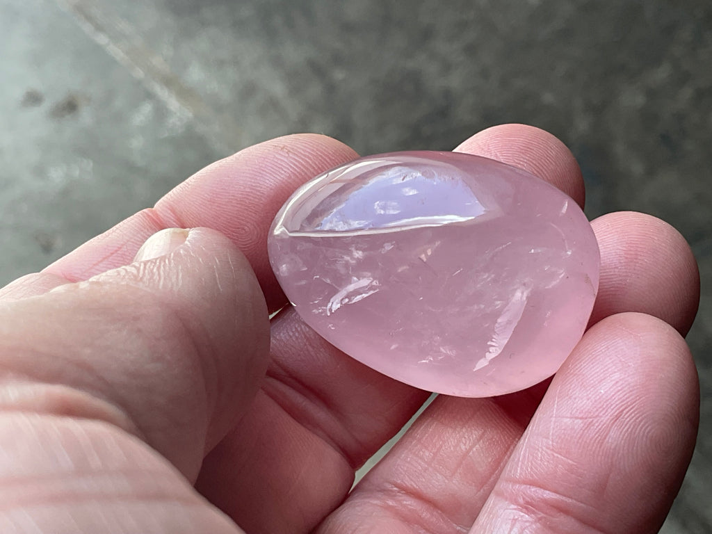 Lavender Rose Quartz Tumbled Stones Group B