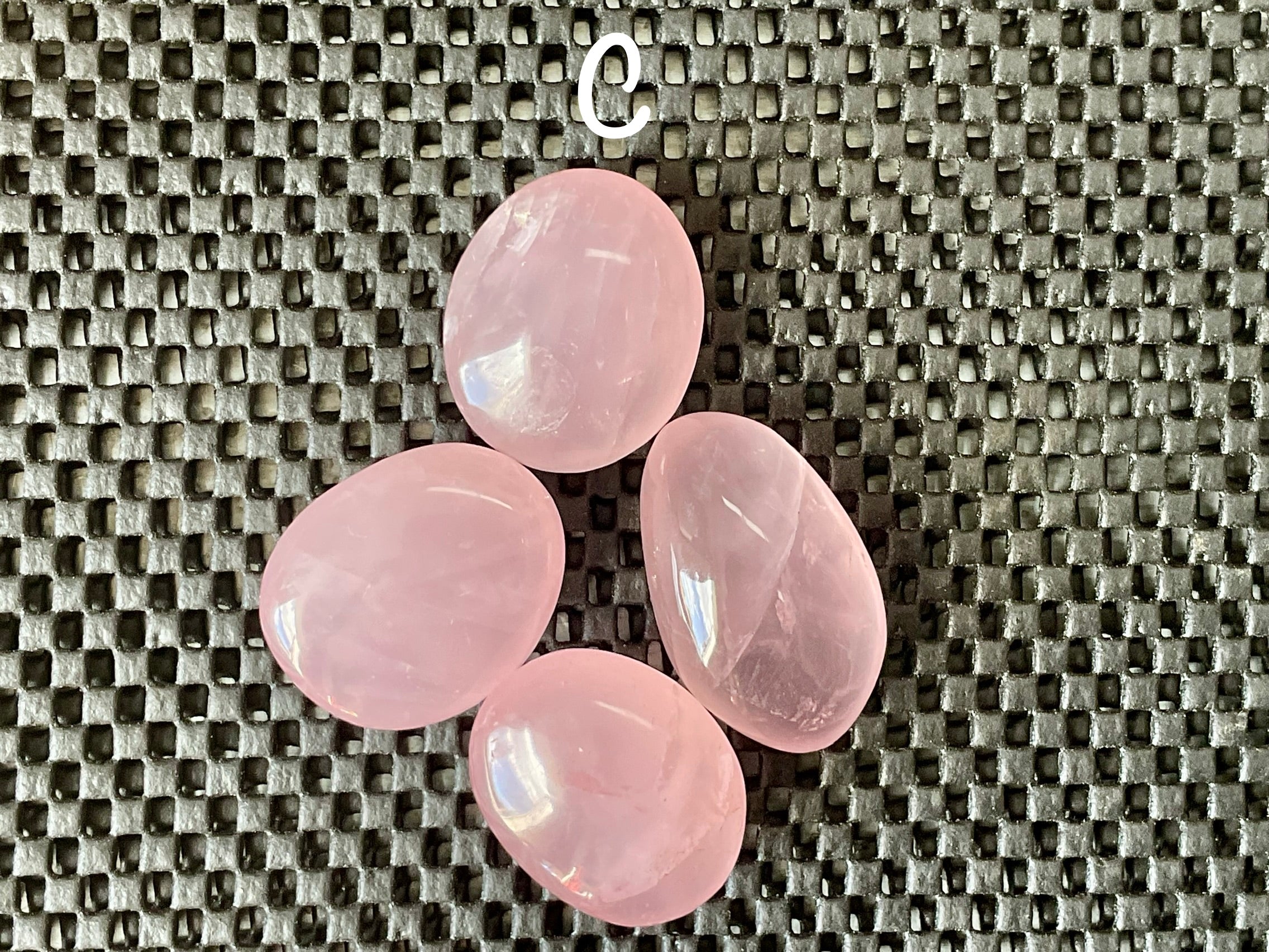 Lavender Rose Quartz Tumbled Stones Group C