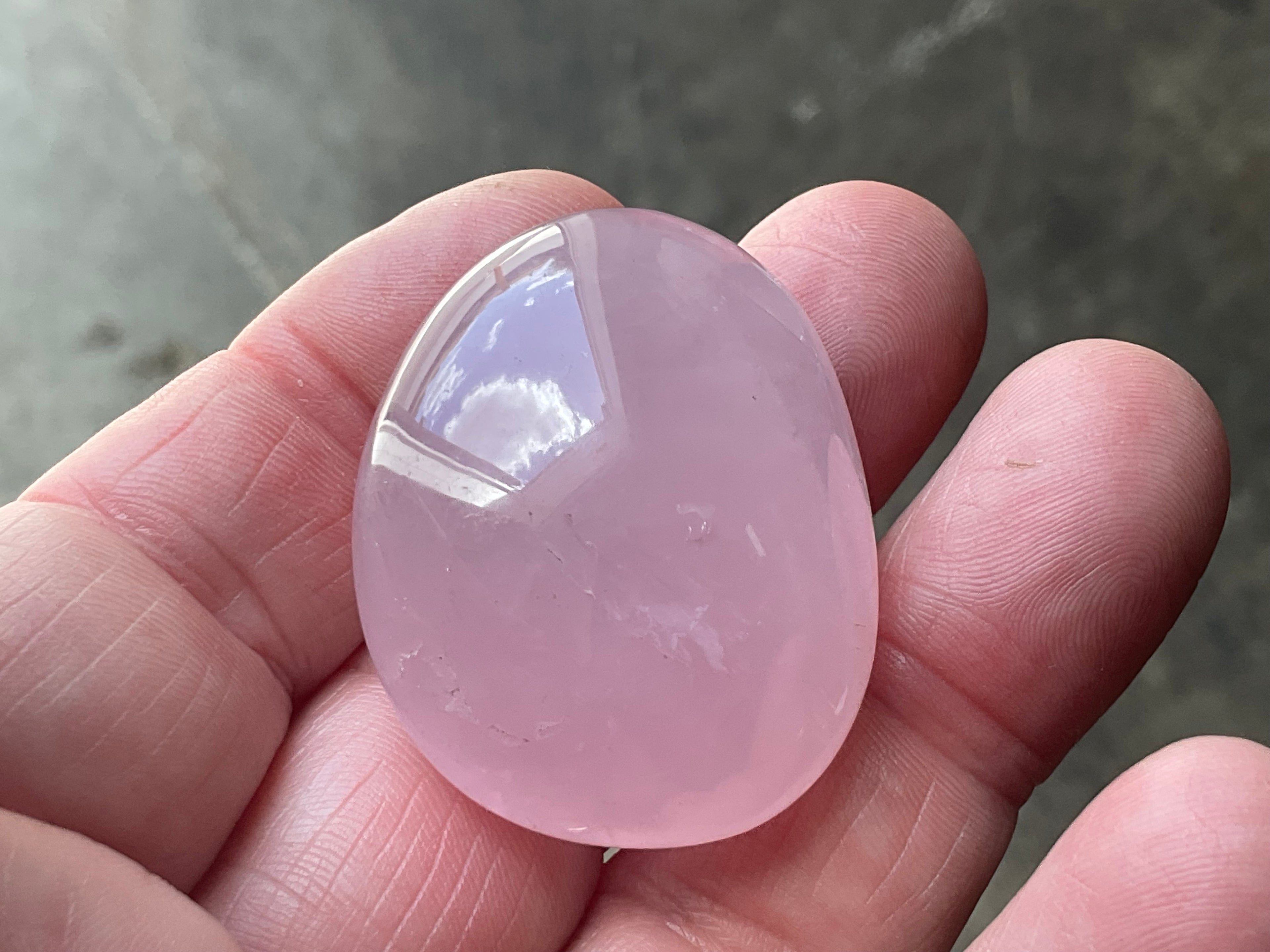 Lavender Rose Quartz Tumbled Stones Group C