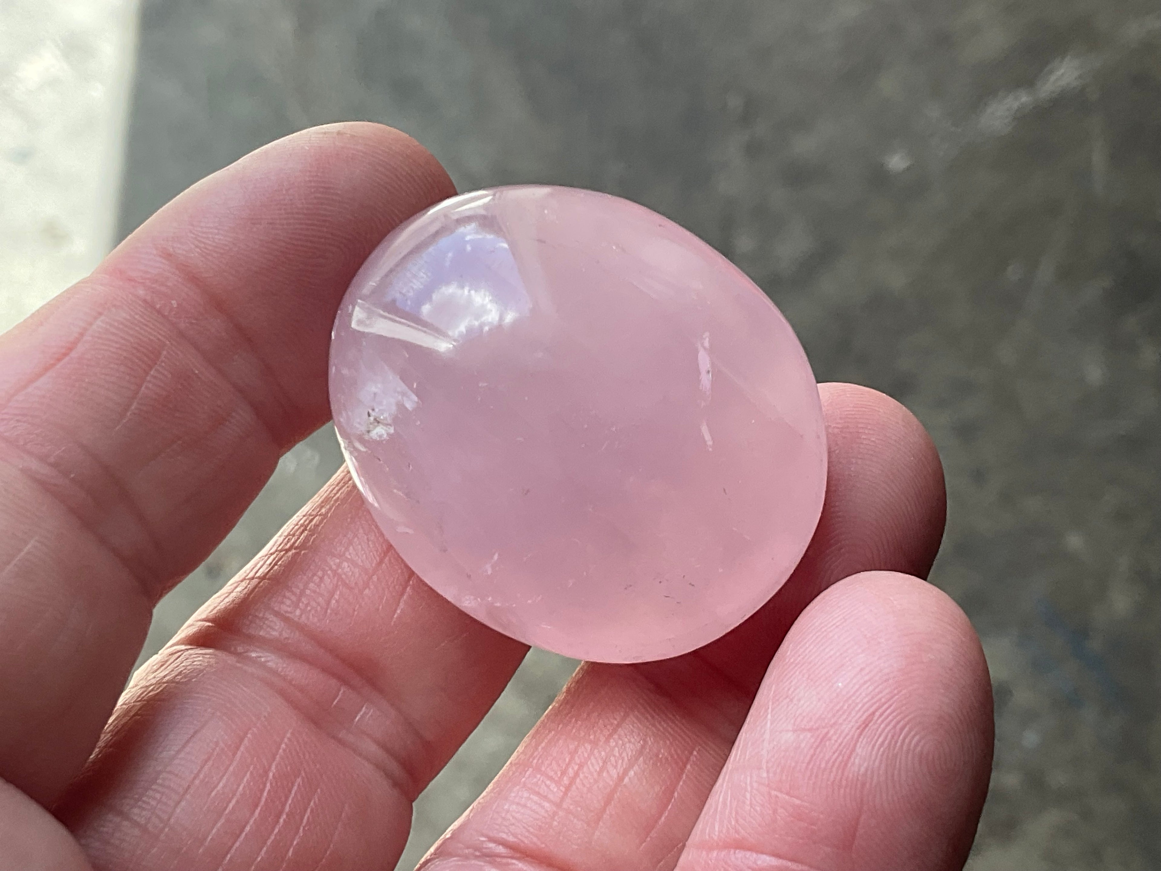Lavender Rose Quartz Tumbled Stones Group C