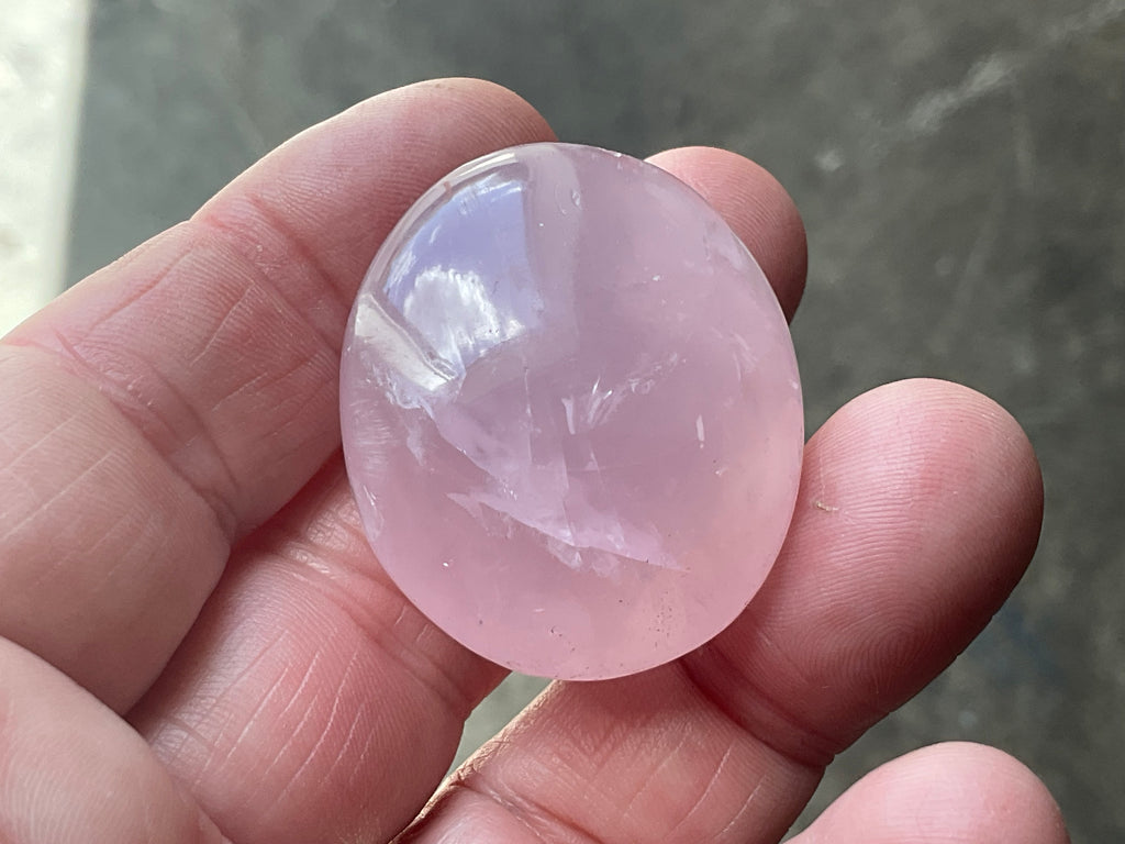 Lavender Rose Quartz Tumbled Stones Group C
