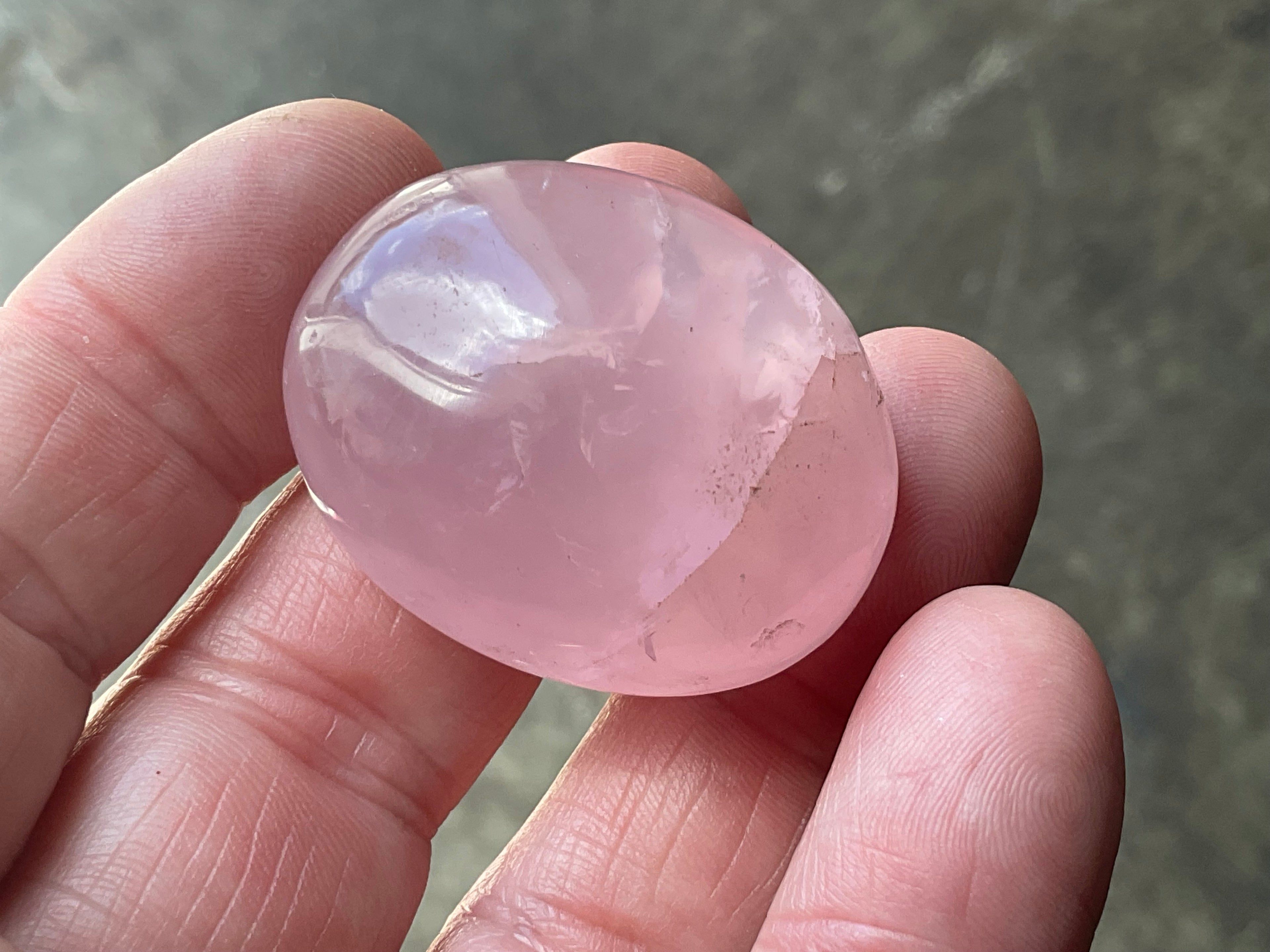 Lavender Rose Quartz Tumbled Stones Group C