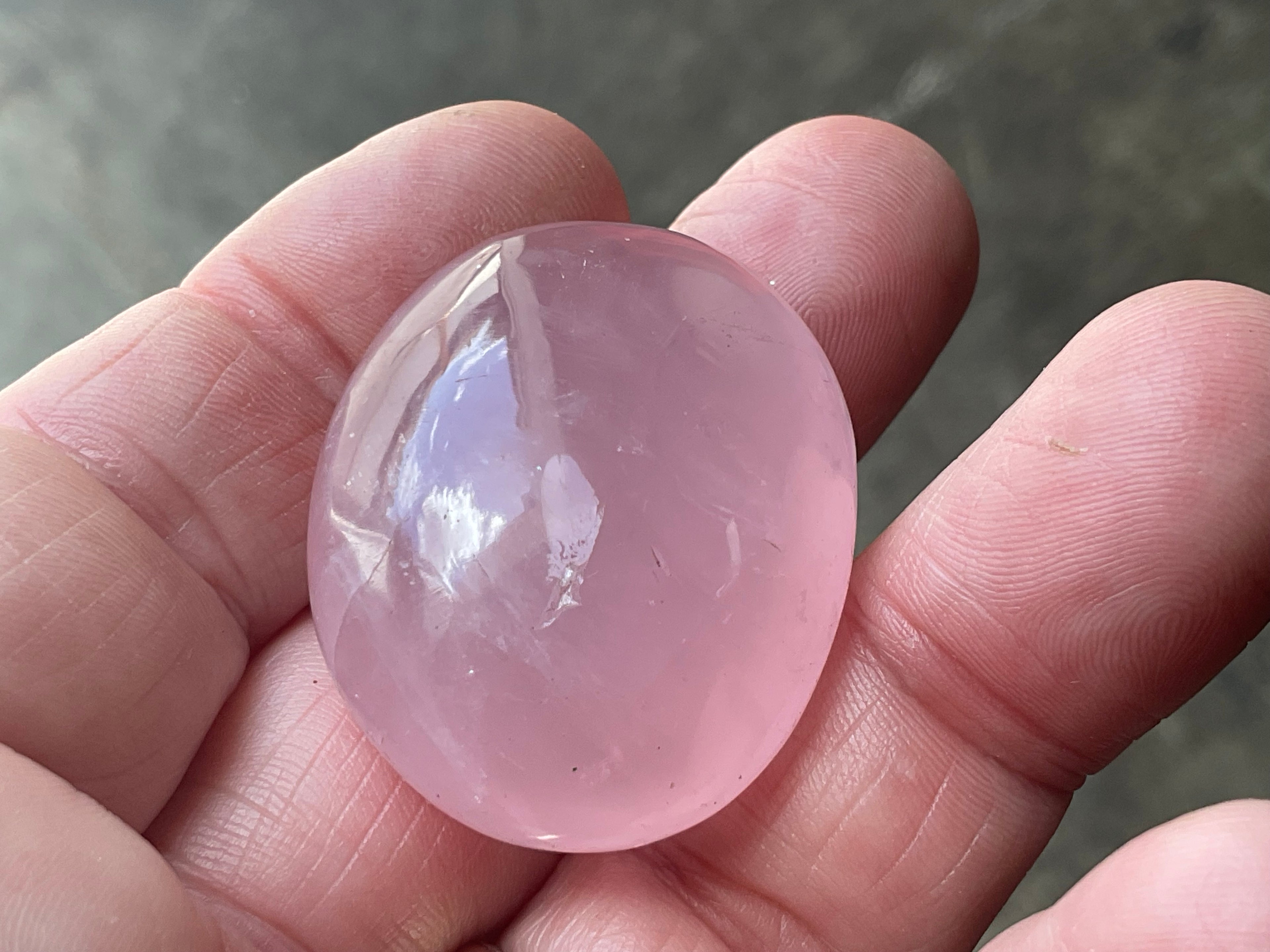 Lavender Rose Quartz Tumbled Stones Group C